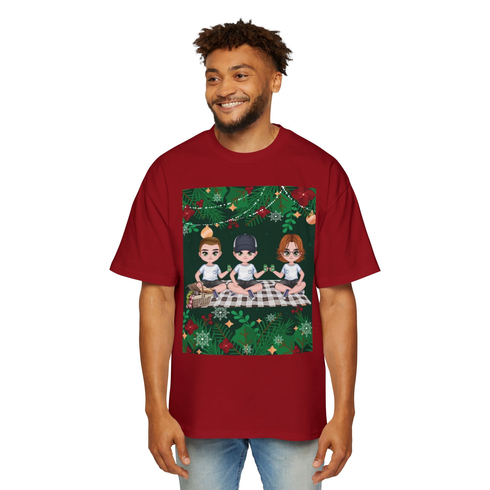 Christmas Family | Men's Heavy Oversized Tee