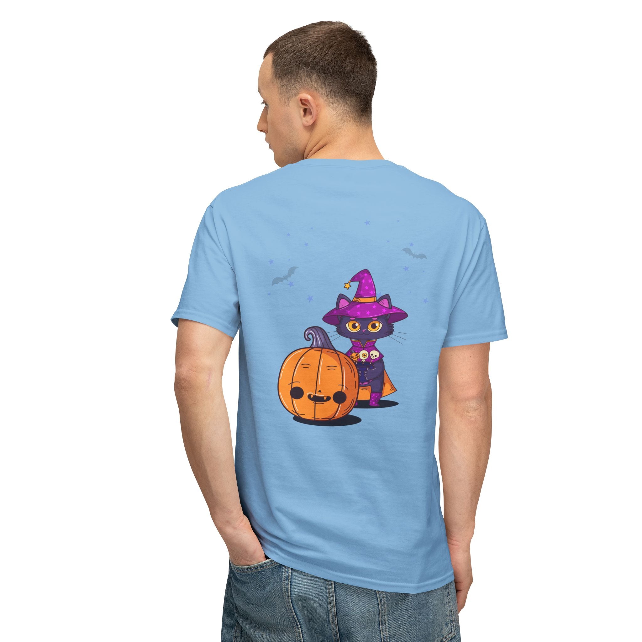 Halloween with Witch's Cats | Unisex HD Cotton™ T-shirt