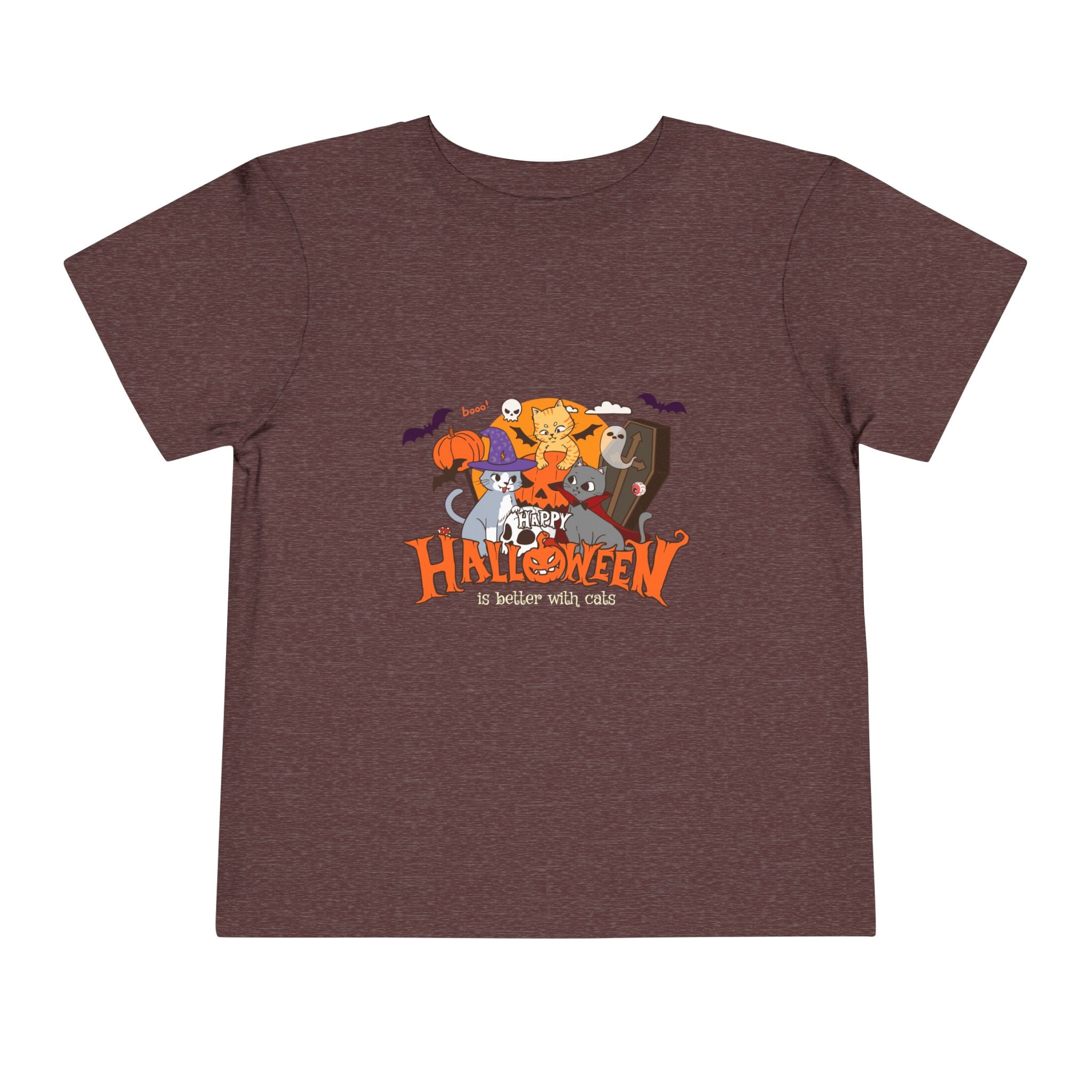 Halloween is Better with Cats | Toddler Short Sleeve Tee