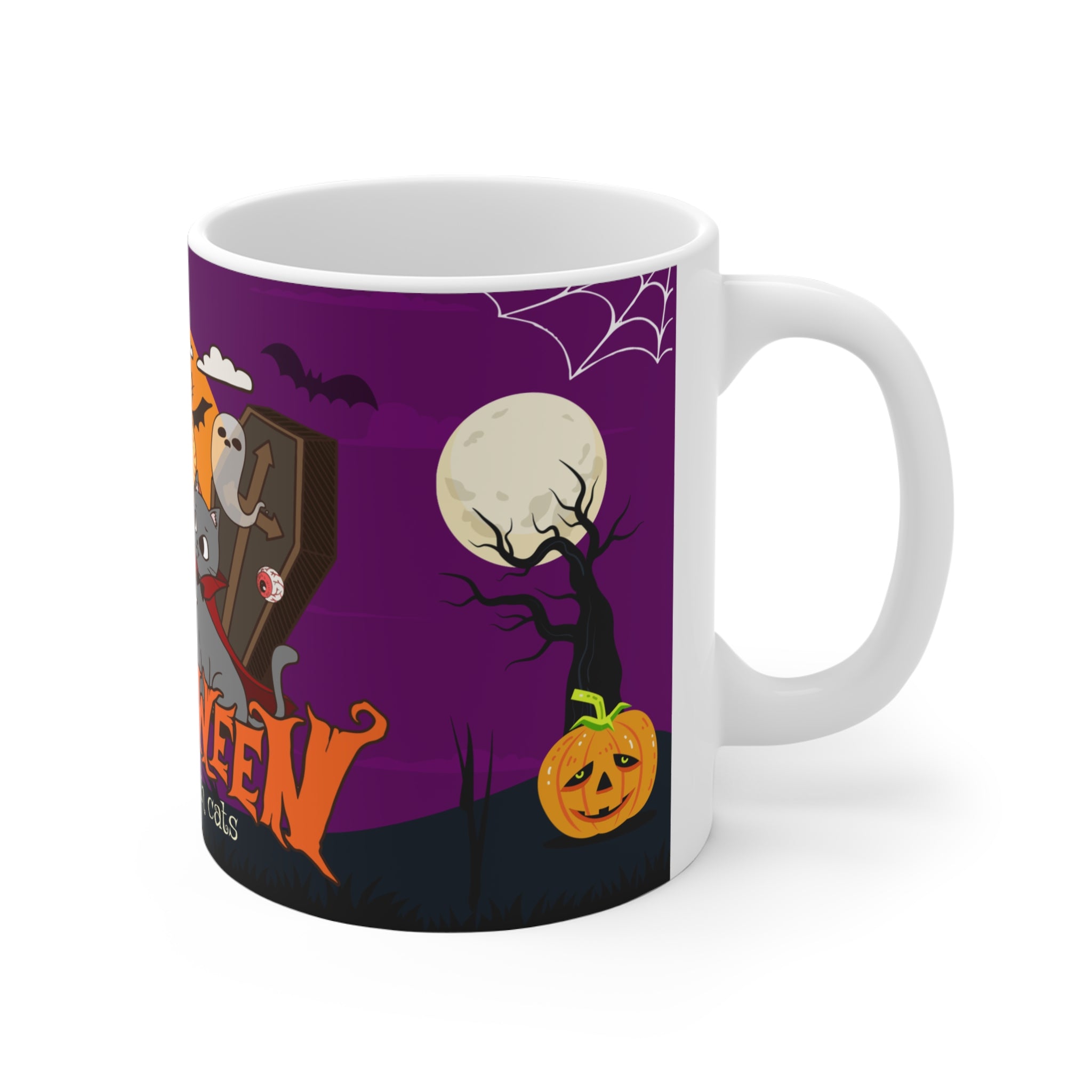 Happy Halloween is Better with Cats | Ceramic Mugs