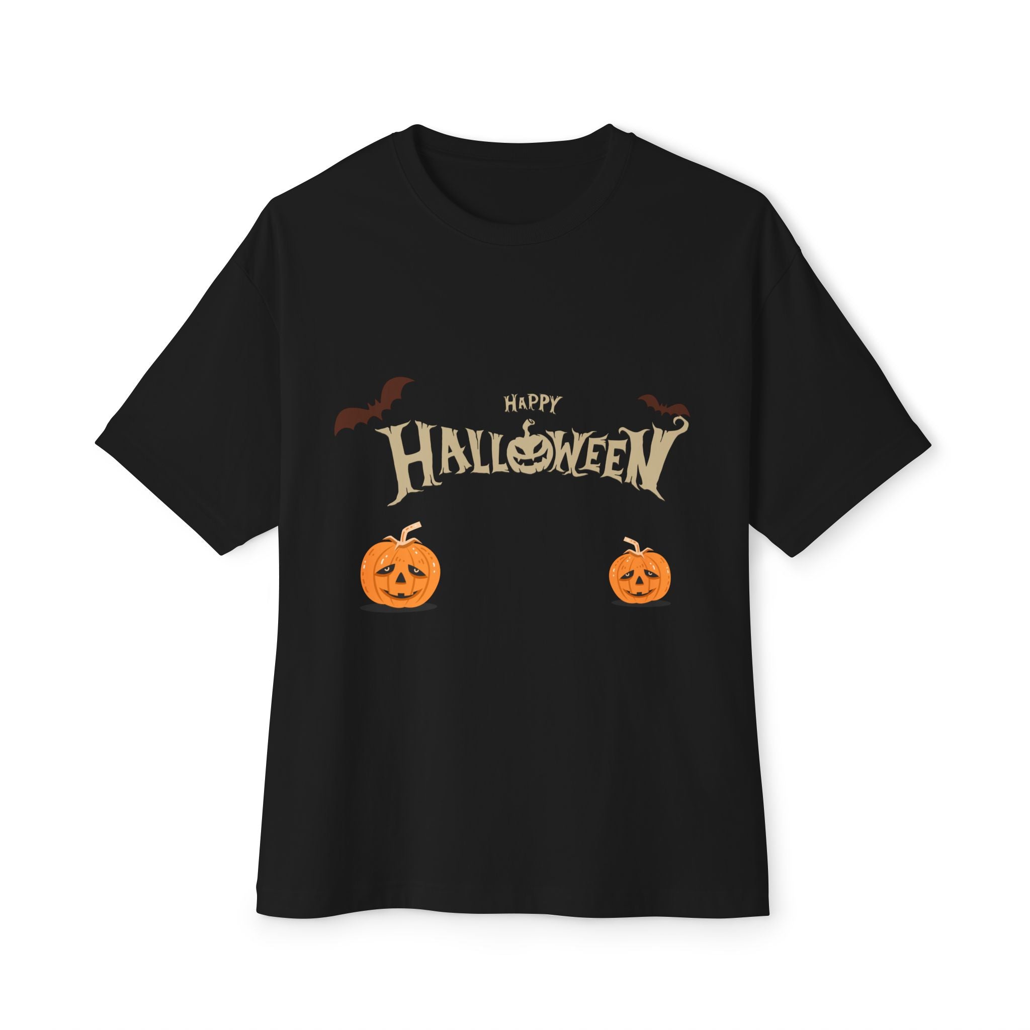 Halloween with Pumpkins | Unisex Oversized Boxy Tee