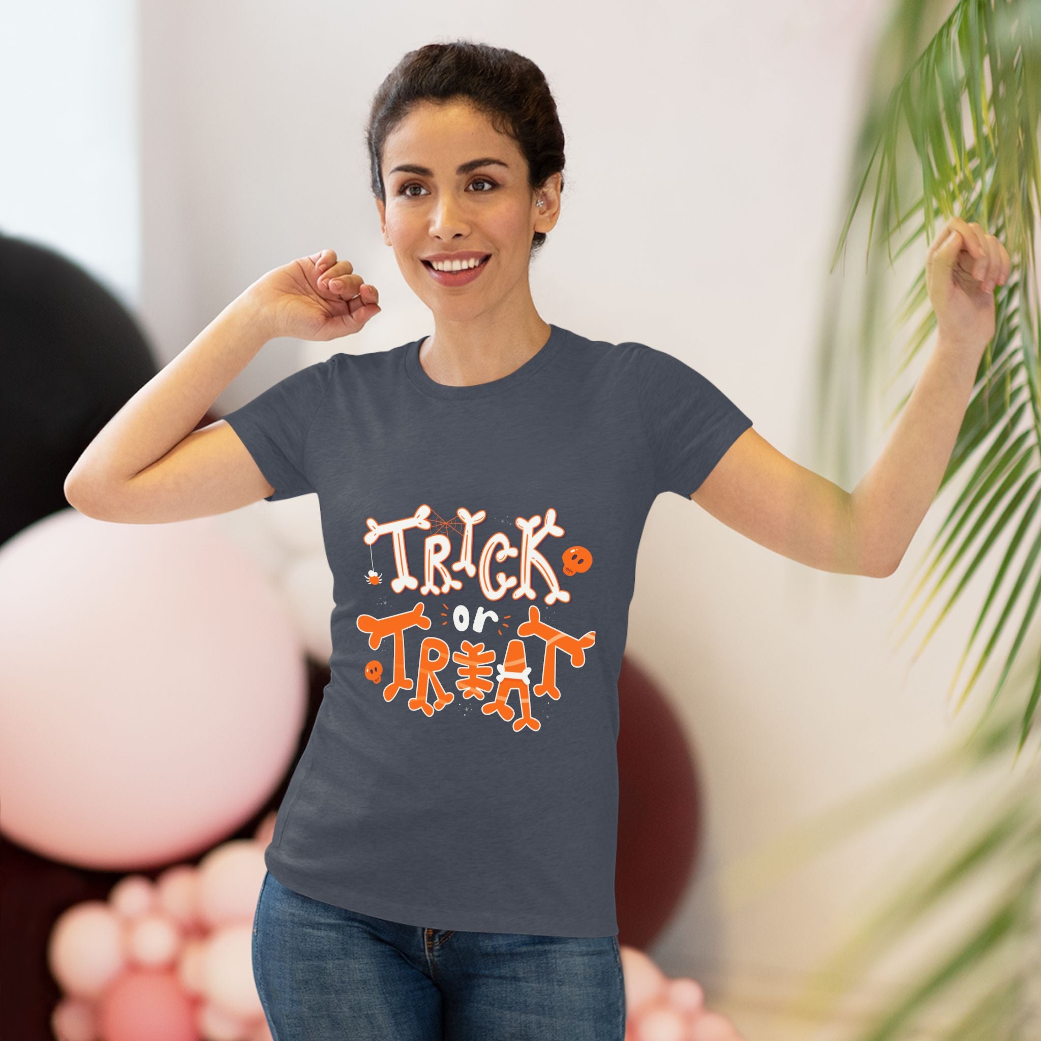 Halloween Trick or Treat | Women's Triblend Tee