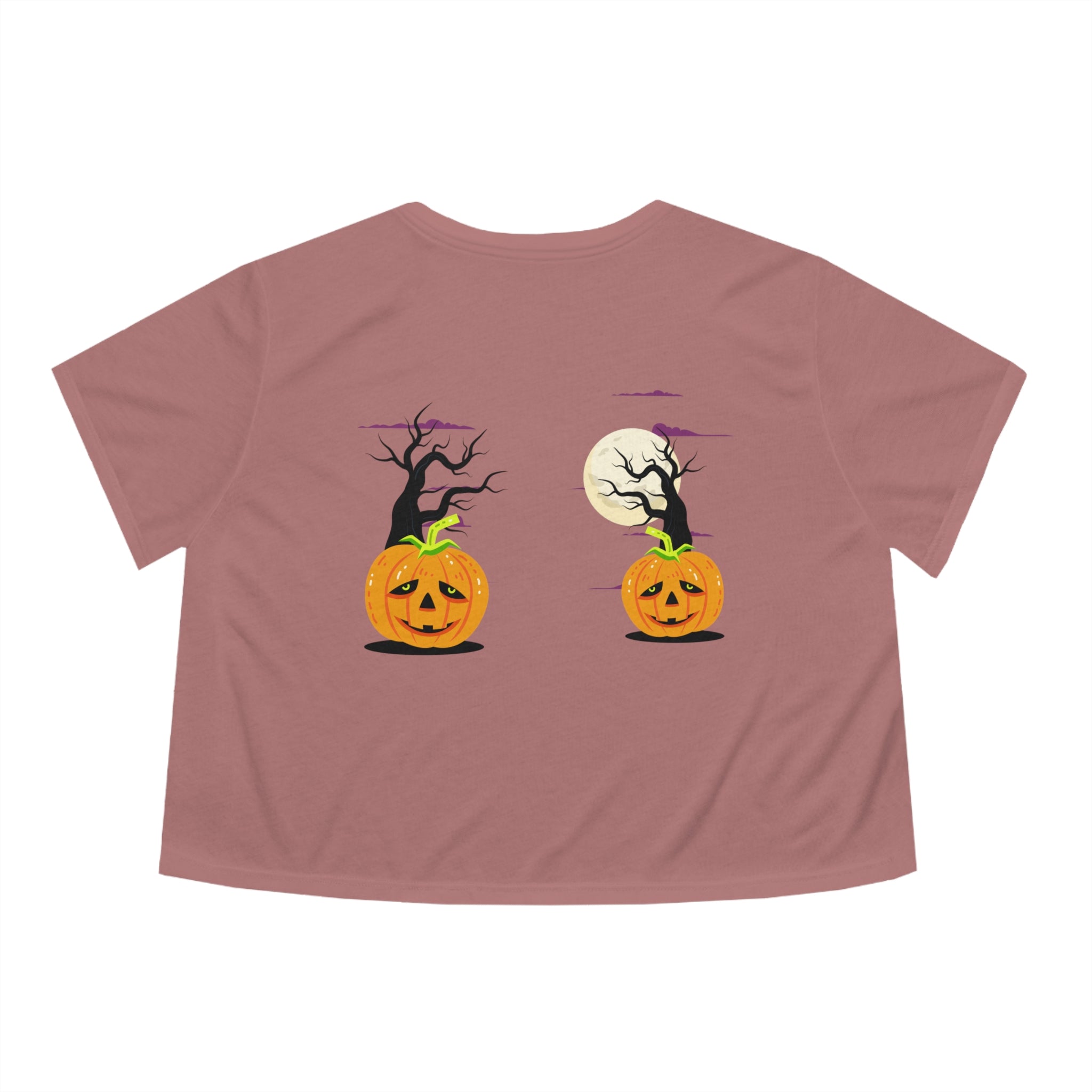 Halloween is Better with Cats | Women's Flowy Cropped Tee