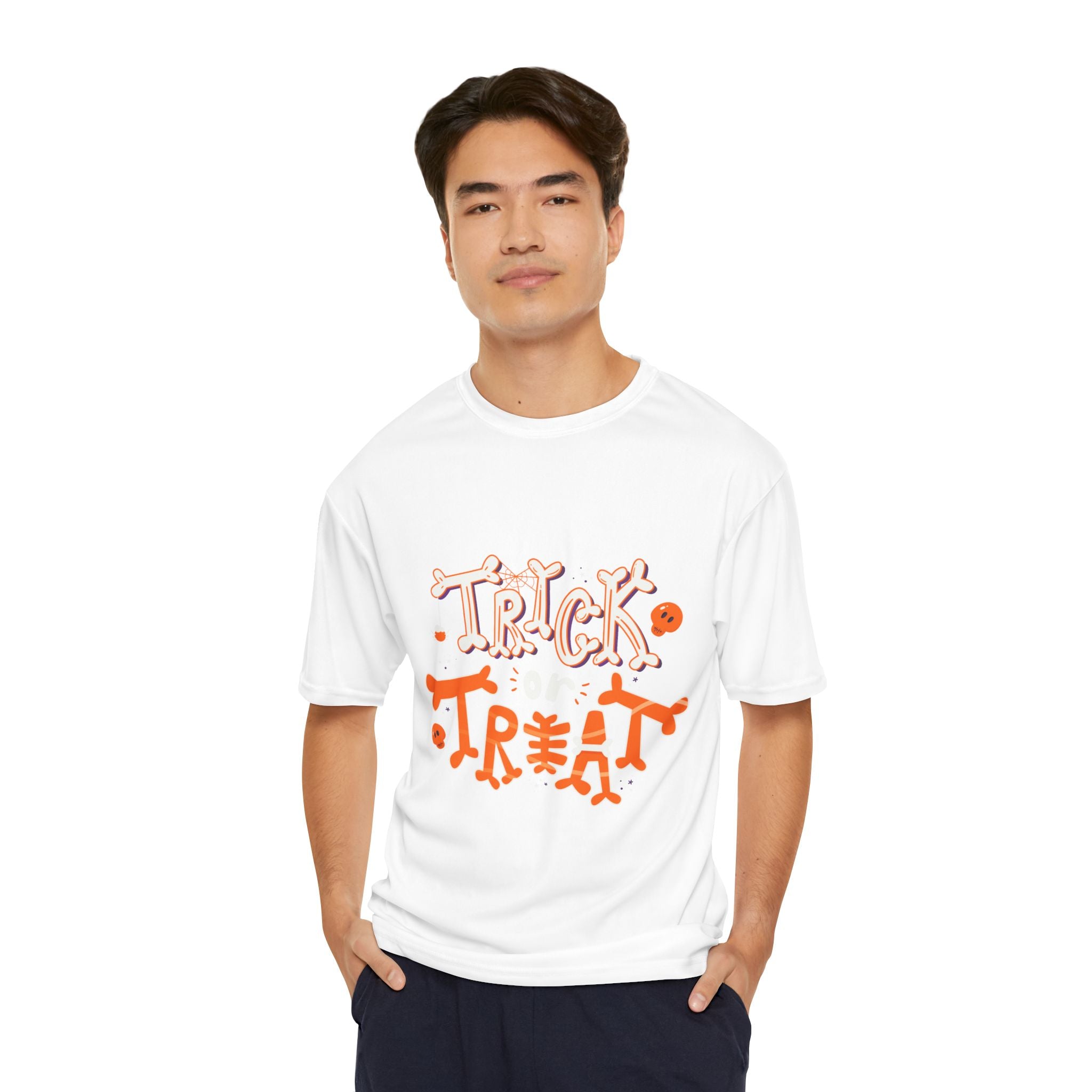 Halloween with Pumpkins | Men's Performance T-Shirt