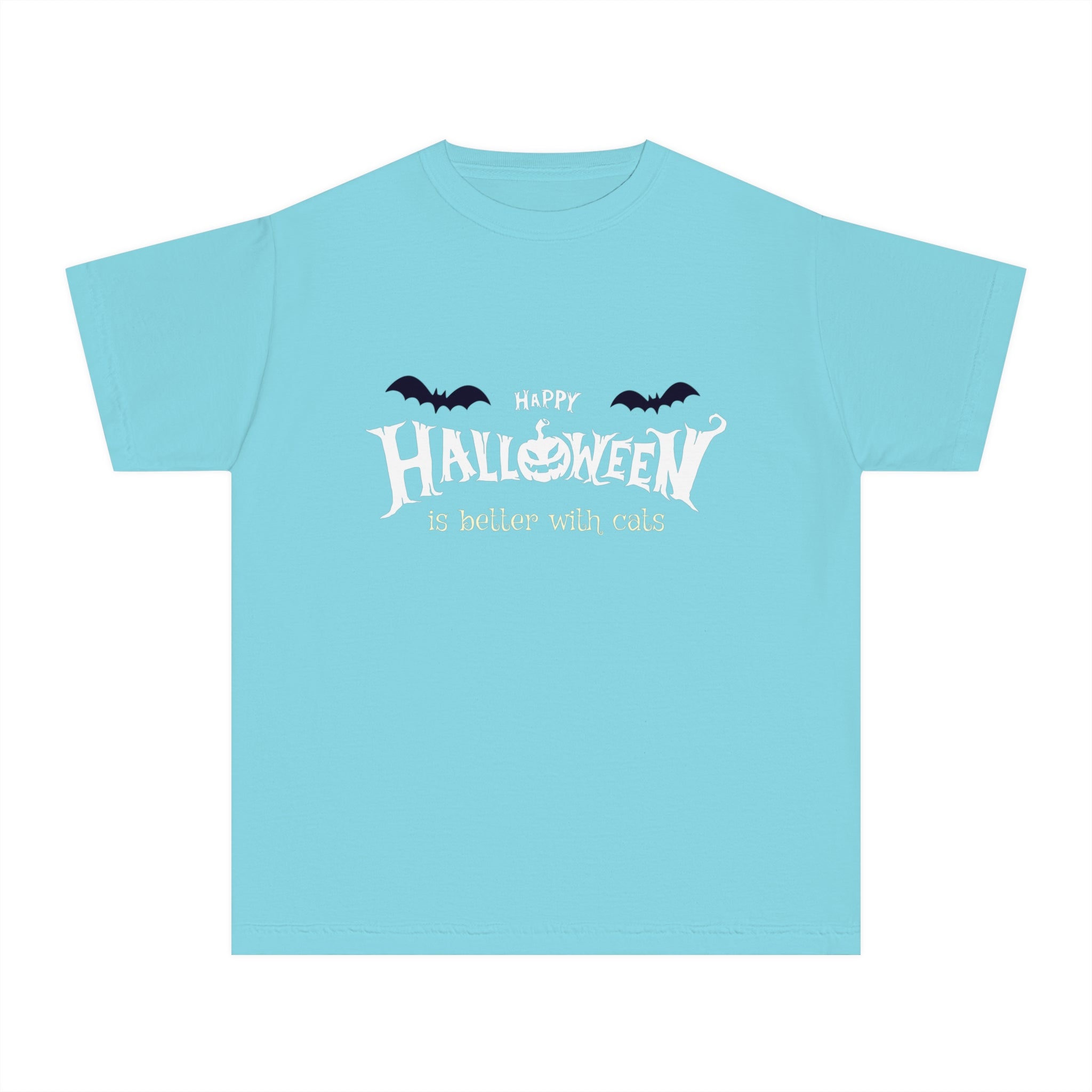 Halloween with Witch's Cats | Youth Midweight Tee