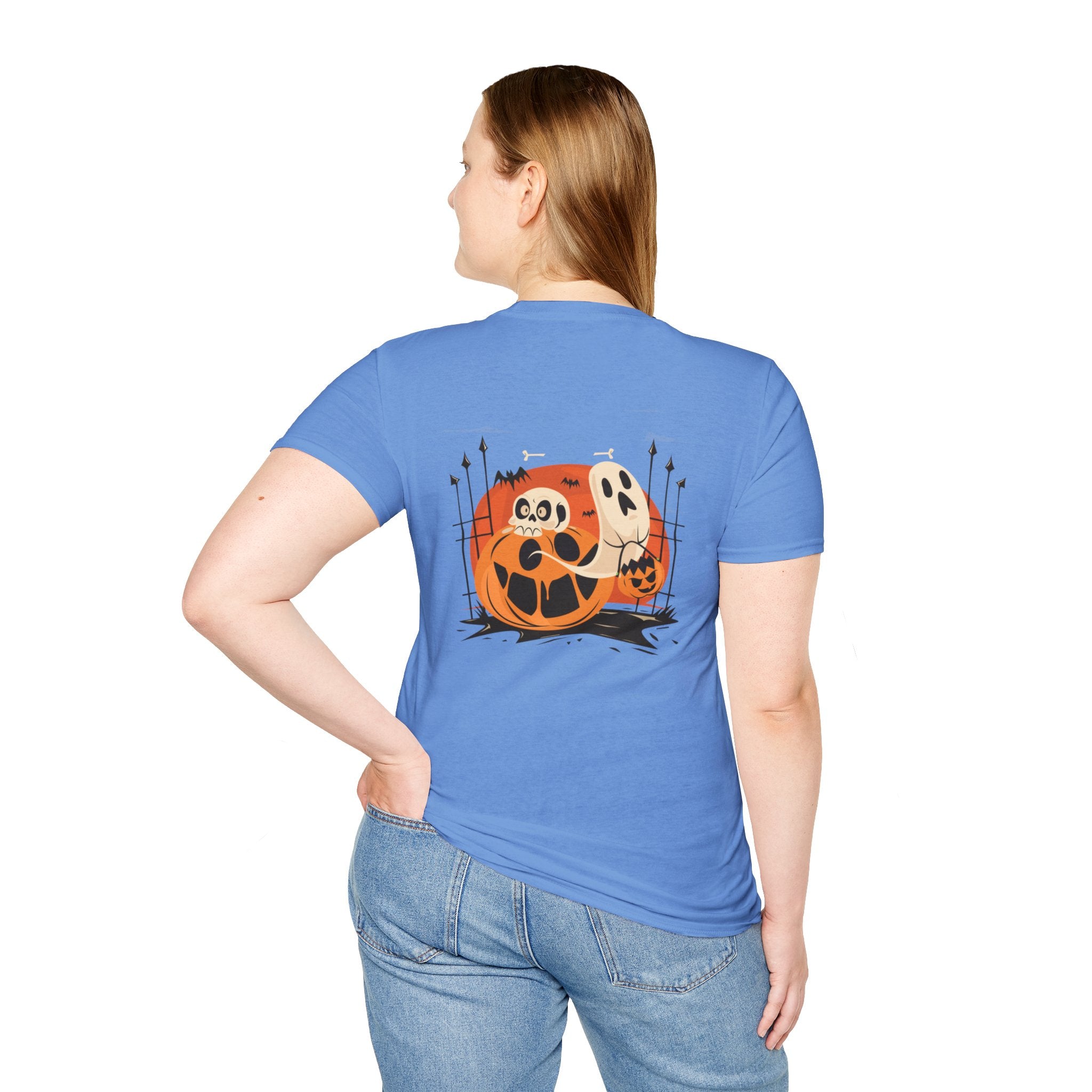 Halloween with Pumpkins | Unisex Softstyle T-Shirt