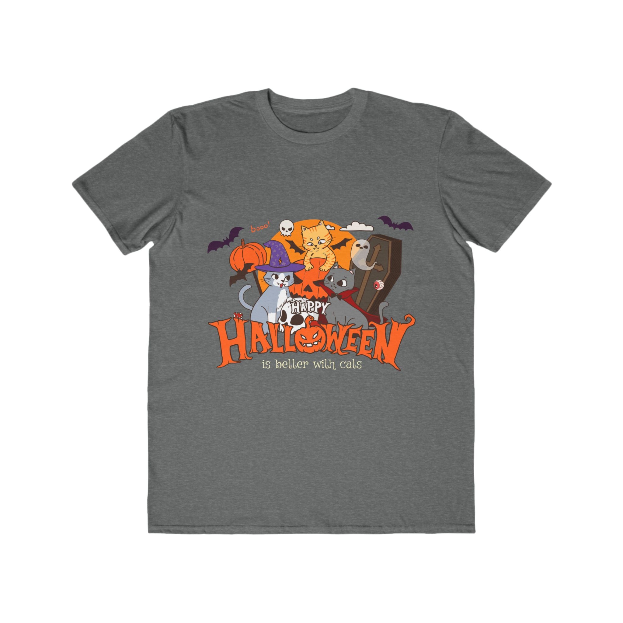 Halloween is Better with Cats | Men's Lightweight Fashion Tee