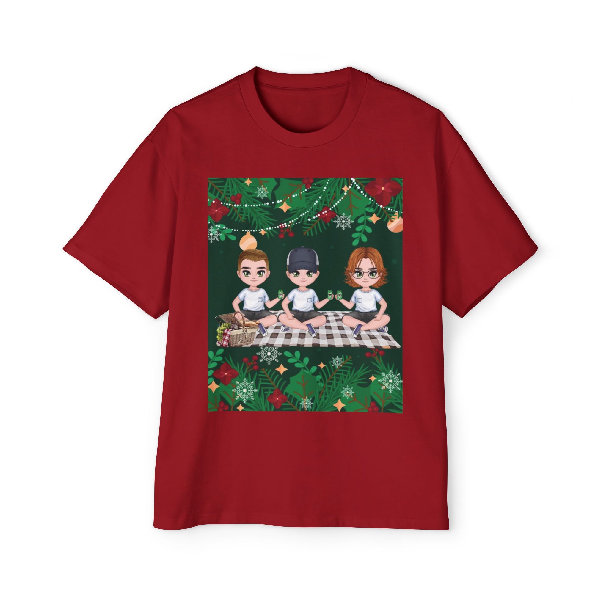 Christmas Family | Men's Heavy Oversized Tee