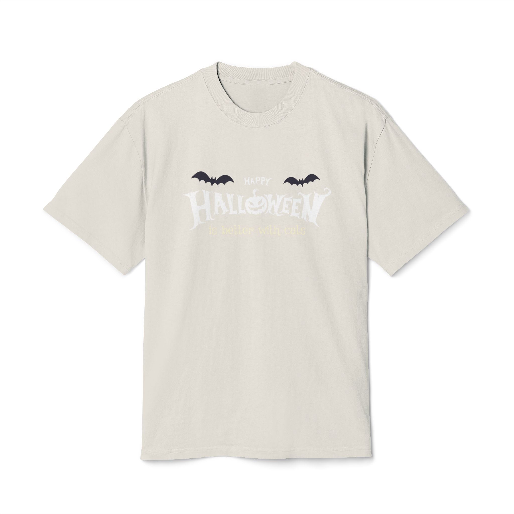 Halloween with Witch's Cats | Unisex Heavy Faded Tee