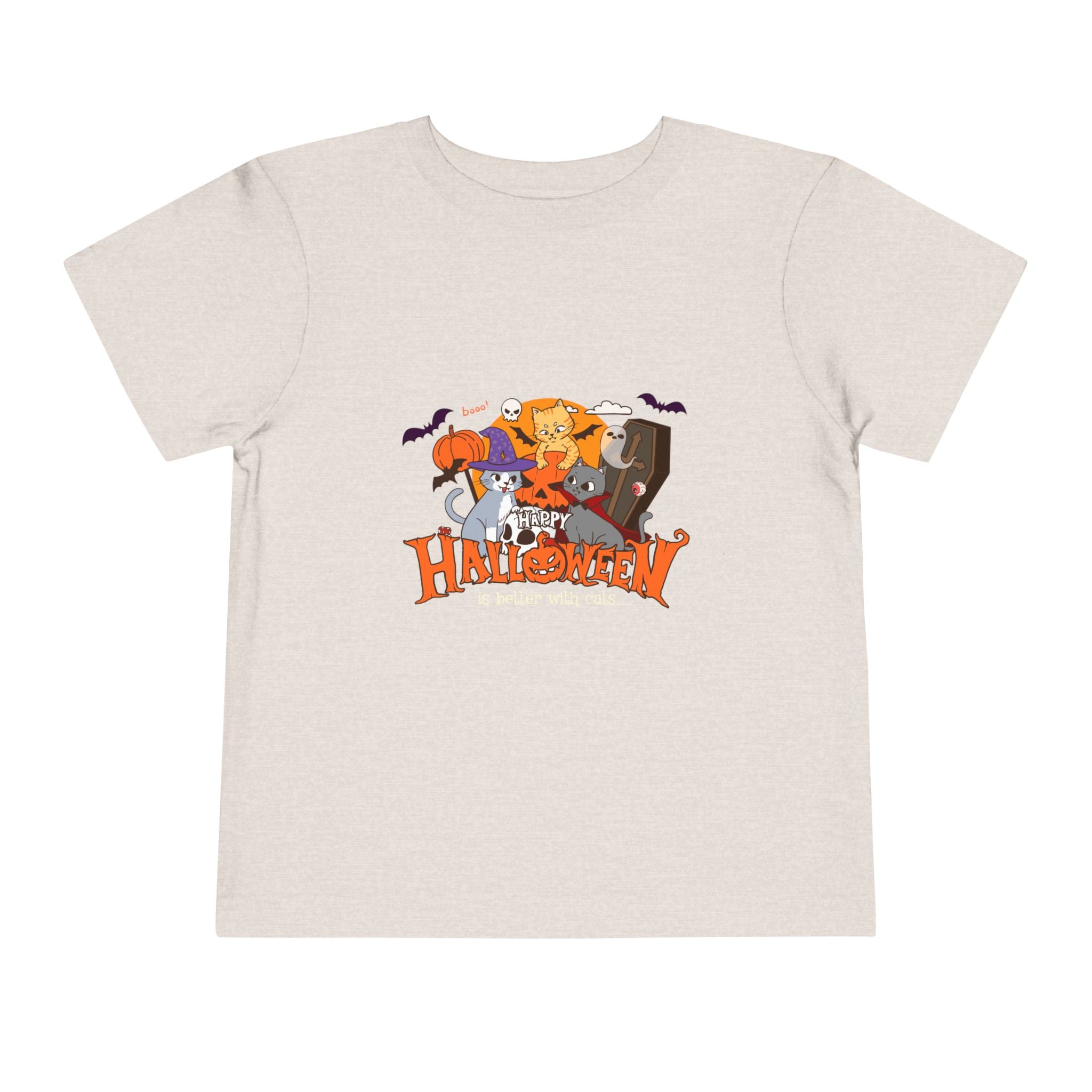 Halloween is Better with Cats | Toddler Short Sleeve Tee