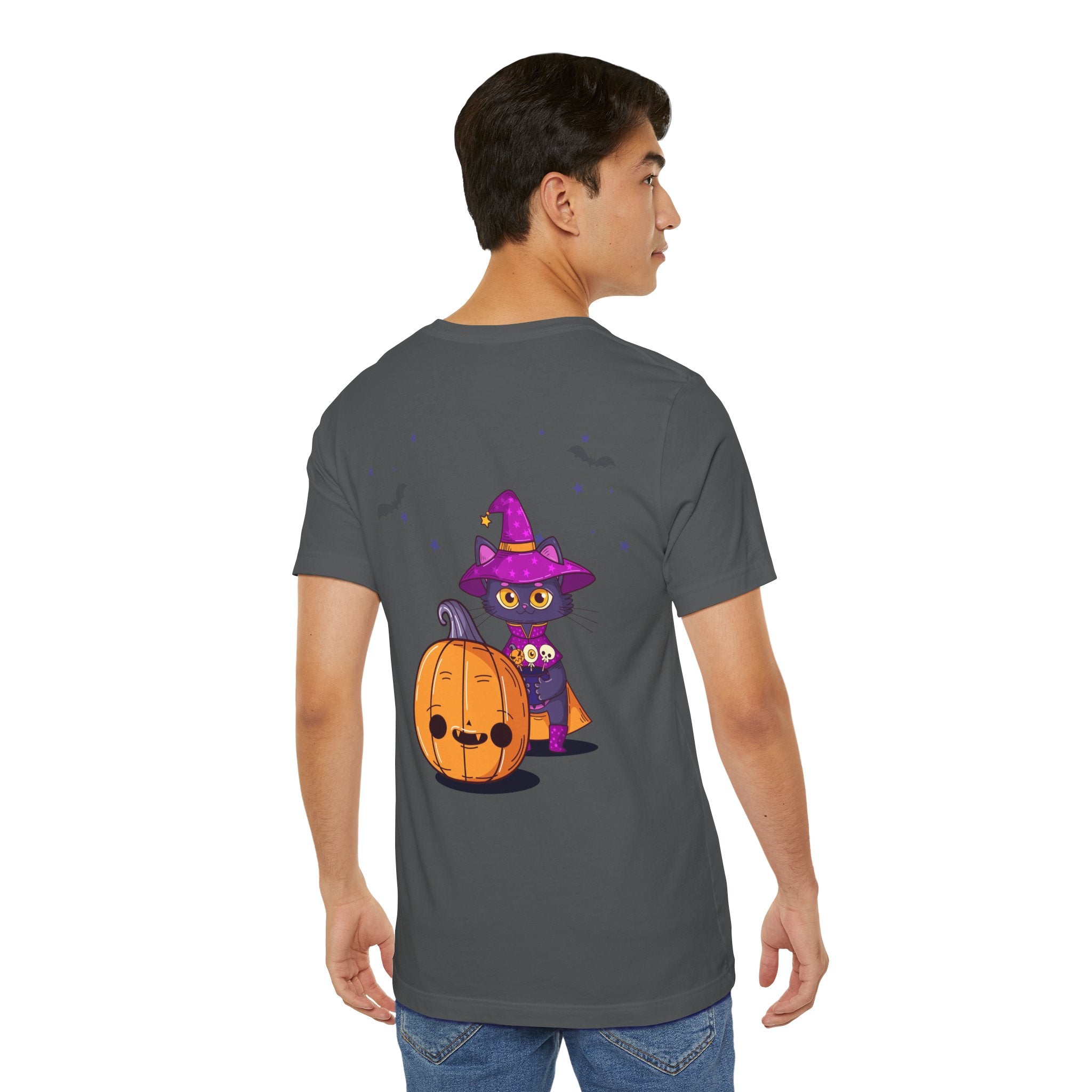 Halloween with Witch's Cats | Unisex Jersey Short Sleeve Tee