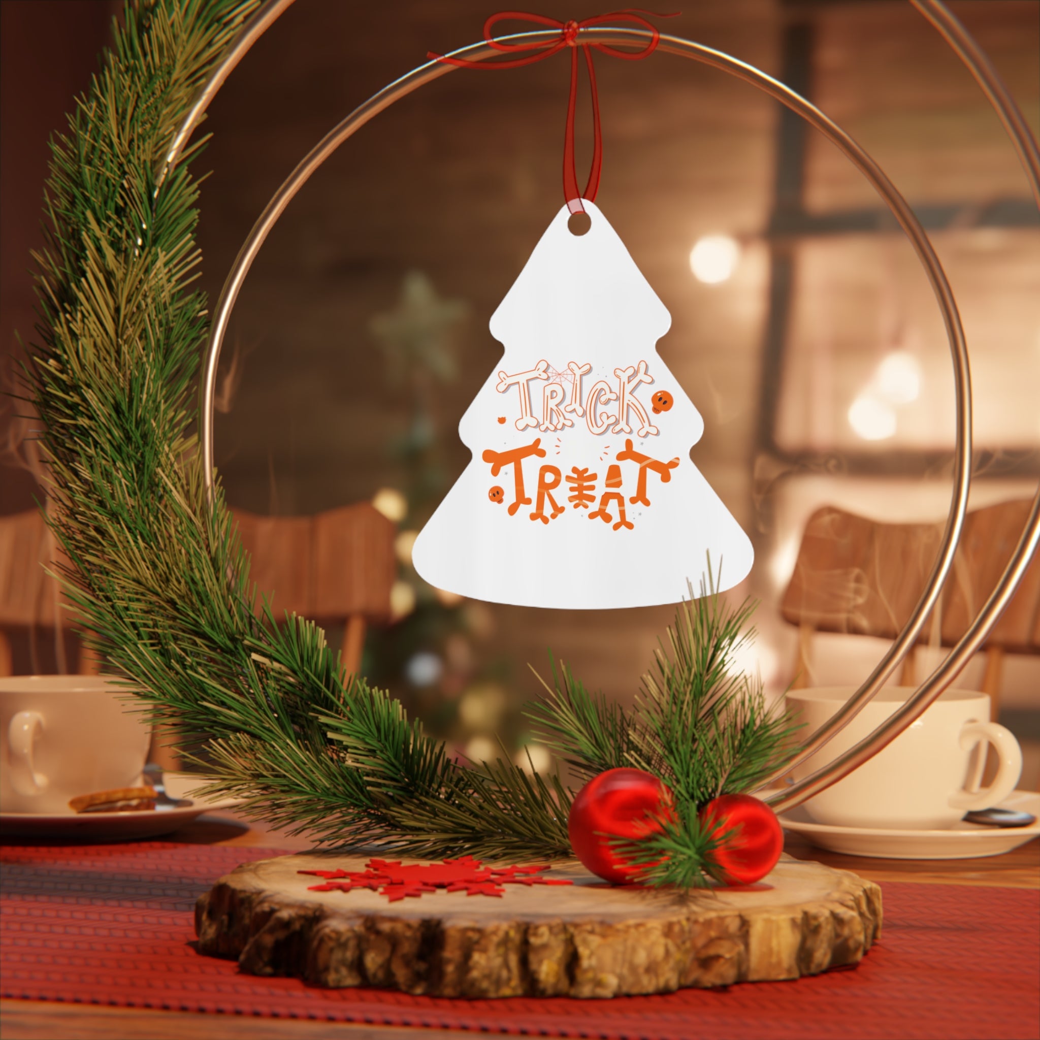 Halloween Trick or Treat | Metal Ornaments