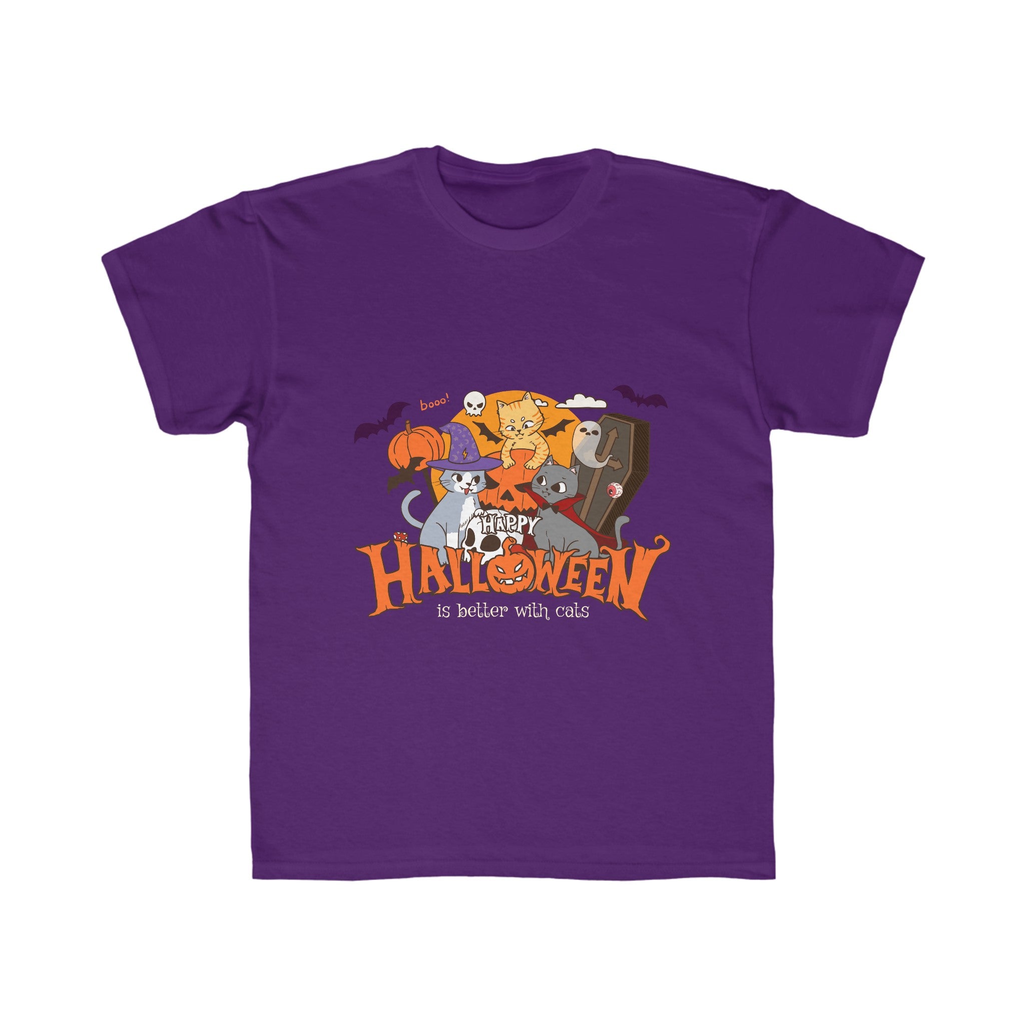 Halloween is Better with Cats | Kids Regular Fit Tee