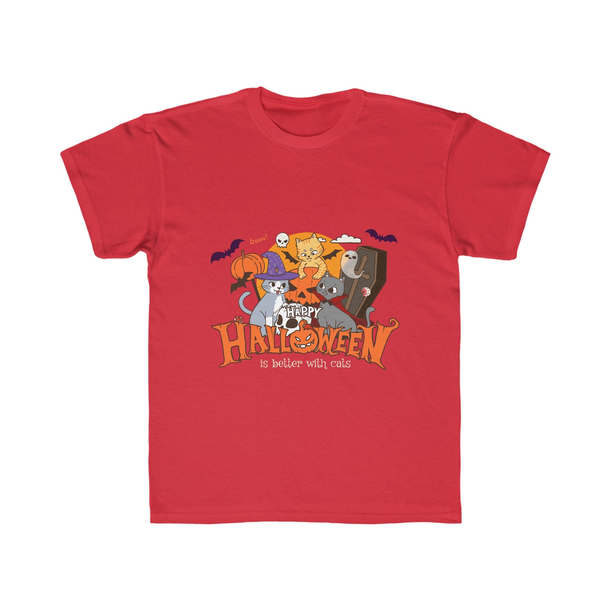Halloween is Better with Cats | Kids Regular Fit Tee