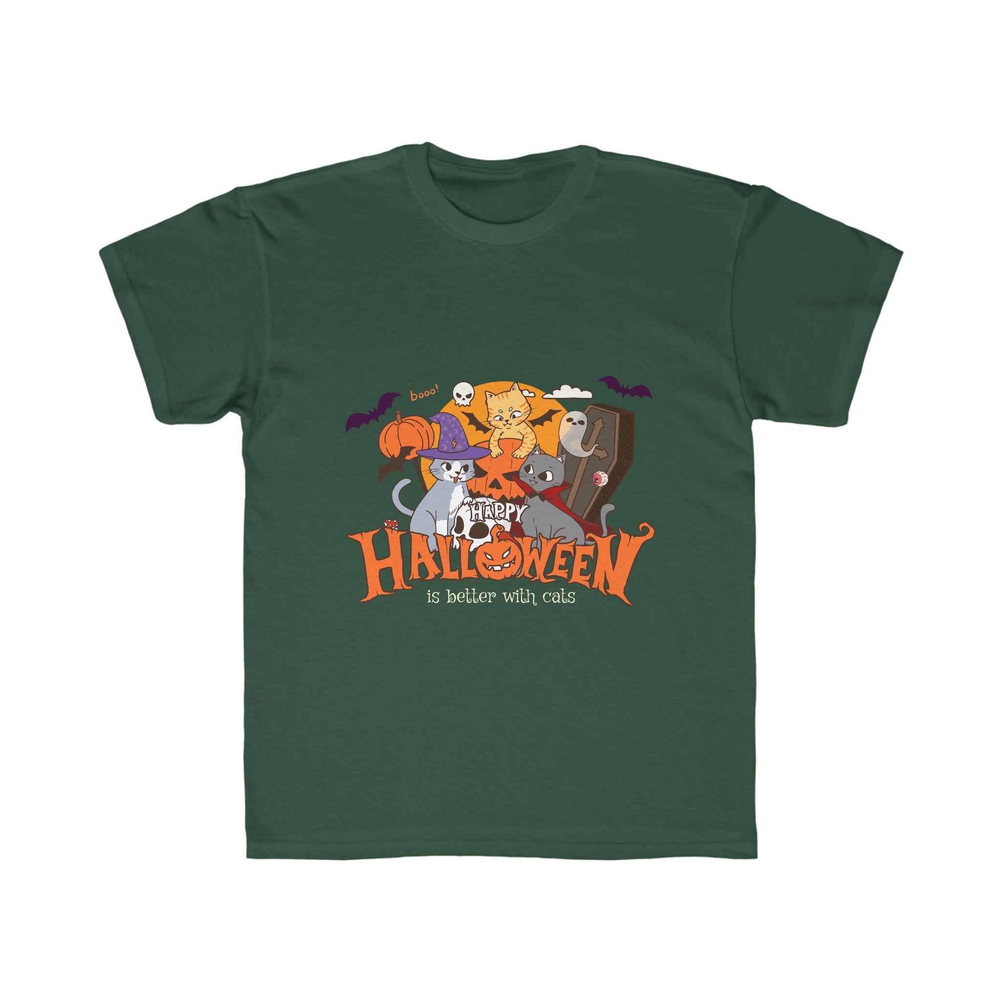 Halloween is Better with Cats | Kids Regular Fit Tee
