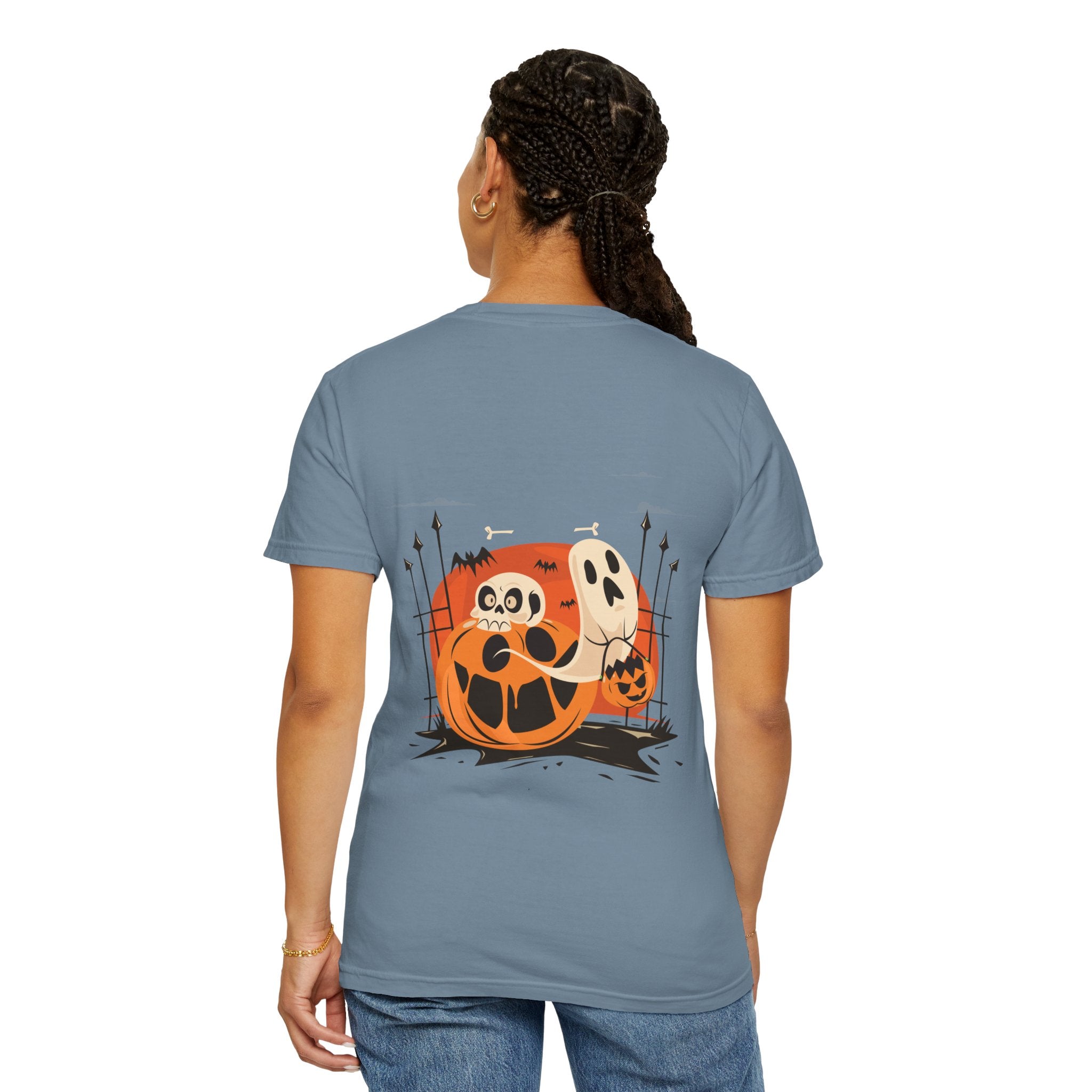 Halloween with Pumpkins | Unisex Garment-Dyed T-shirt