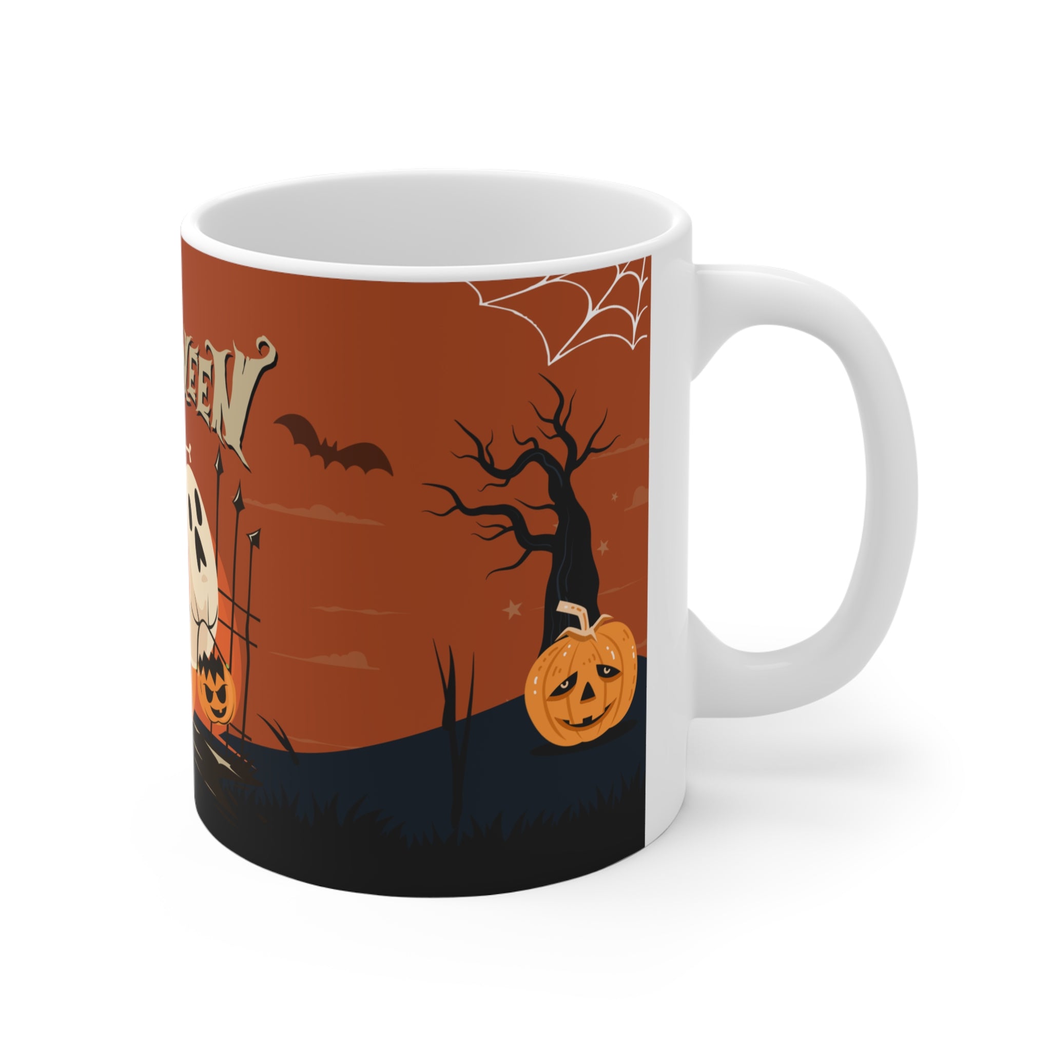 Happy Halloween with Pumpkin | Ceramic Mugs