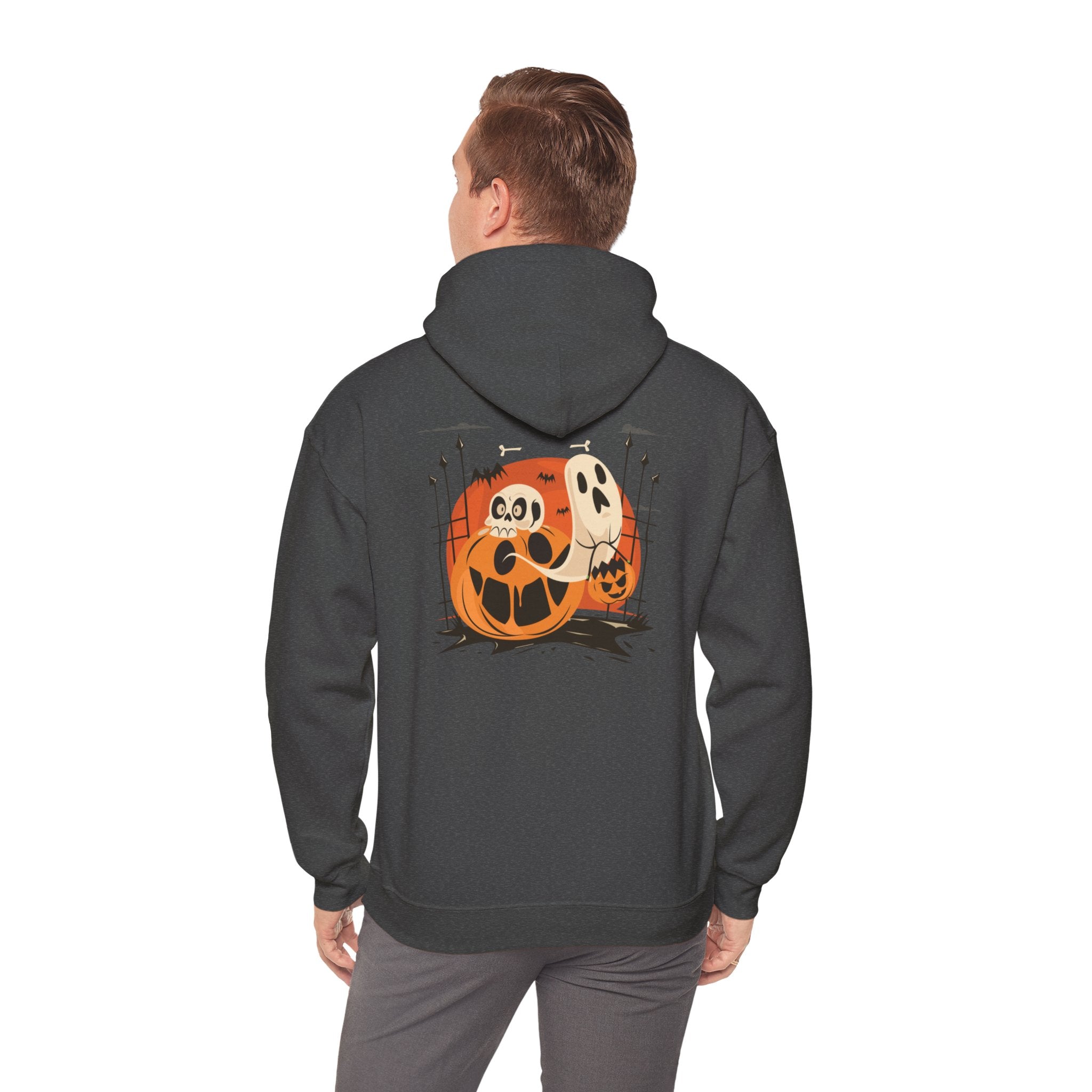 Halloween with Pumpkins | Unisex Heavy Blend Hooded Sweatshirt