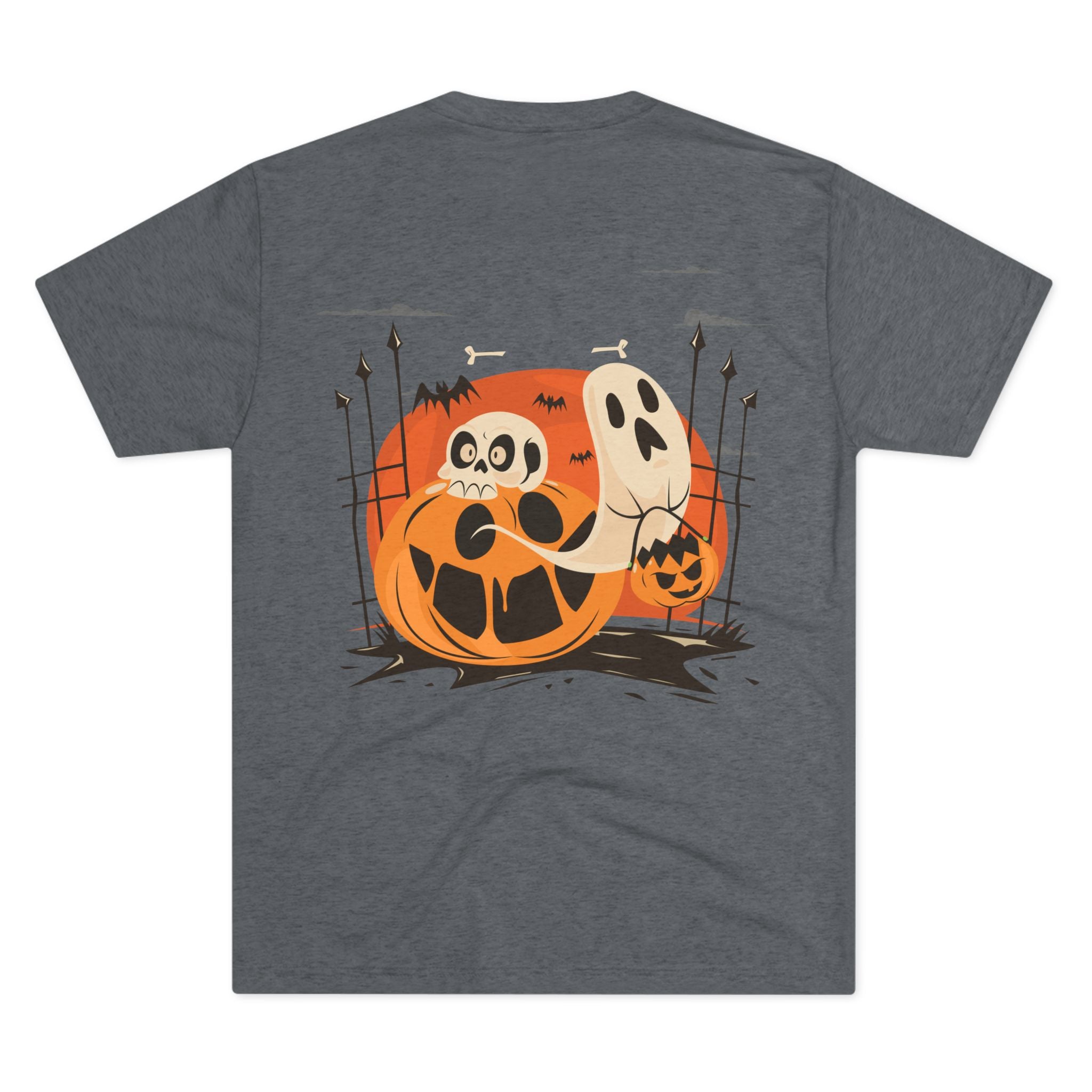 Halloween with Pumpkins | Unisex Tri-Blend Crew Tee