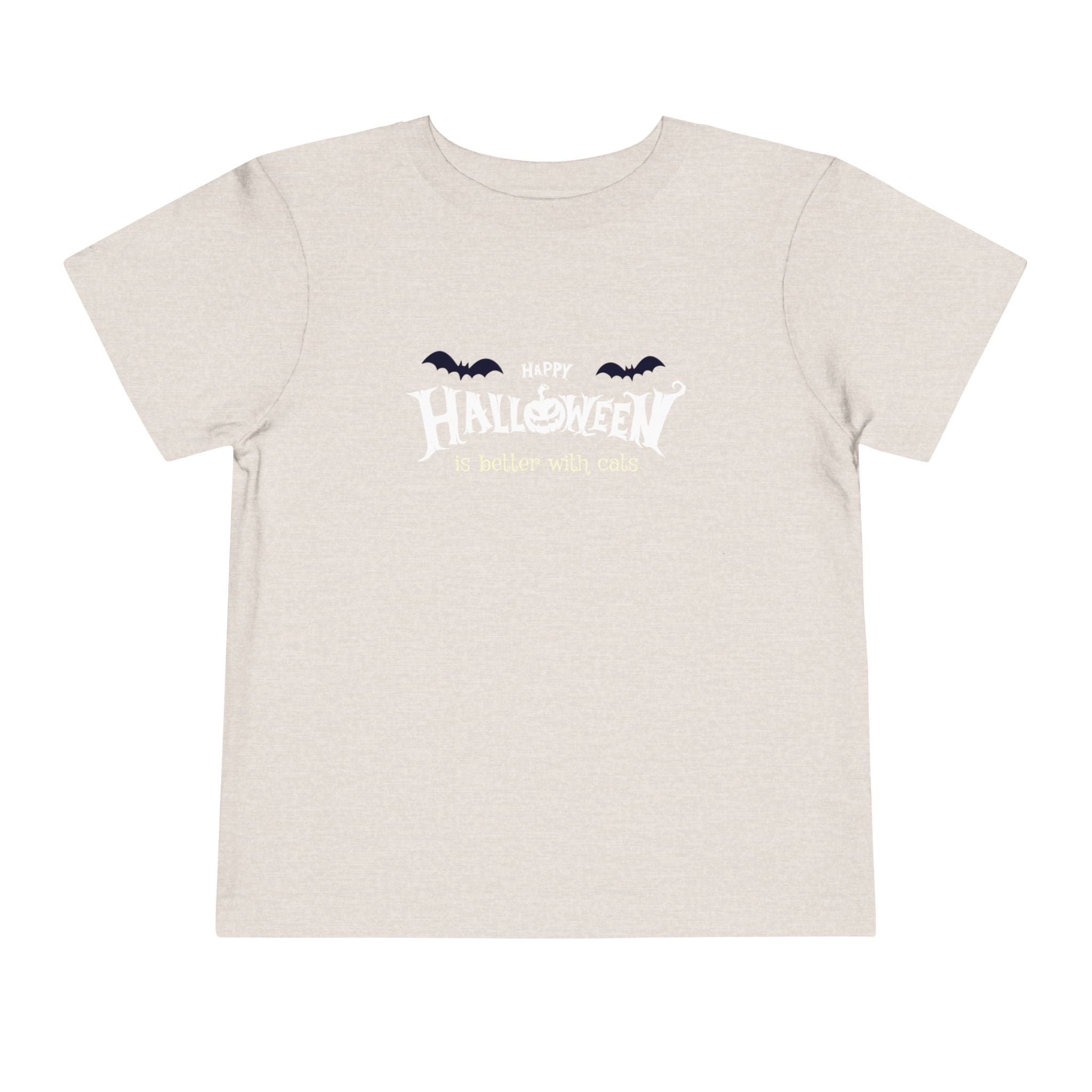 Halloween with Witch's Cats | Toddler Short Sleeve Tee