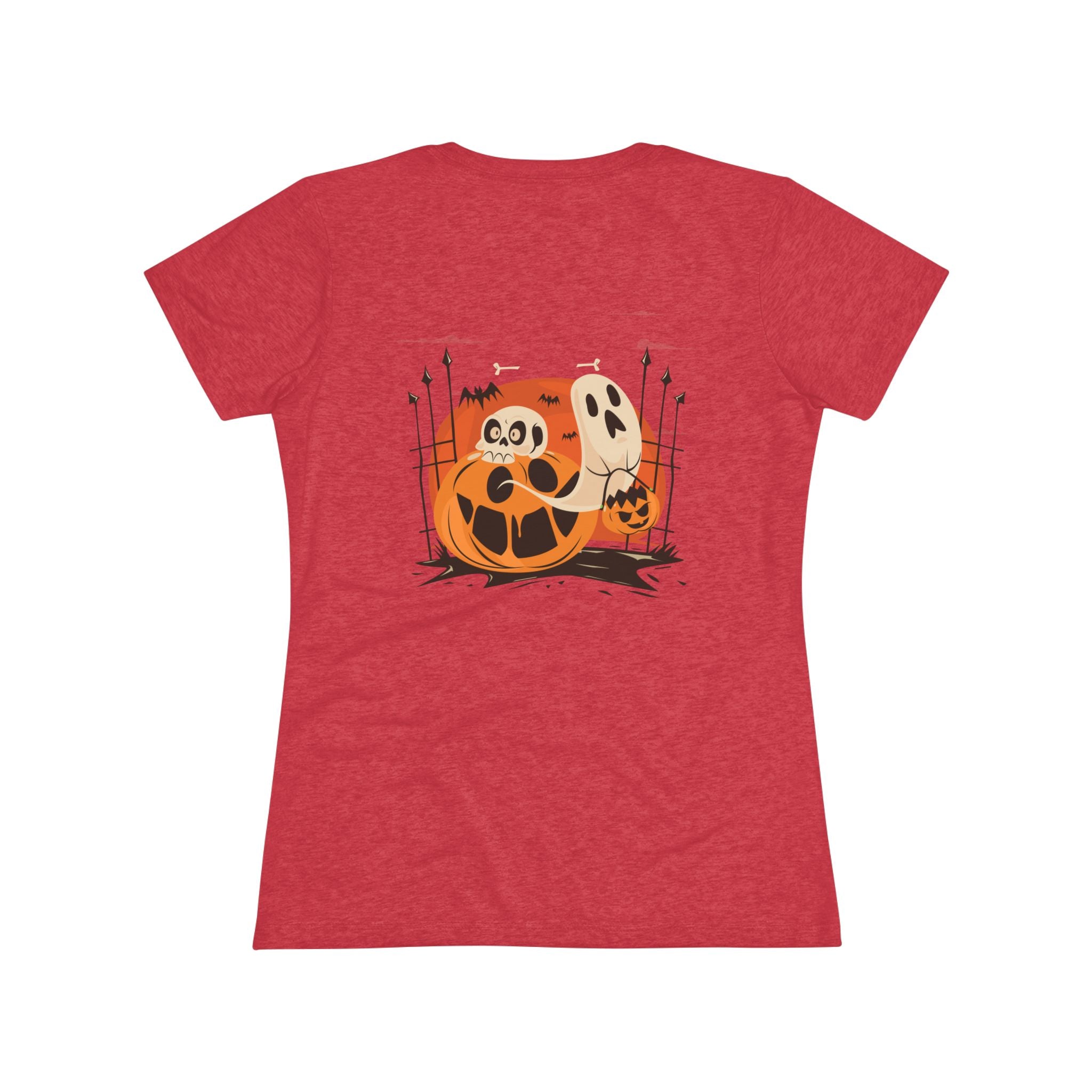 Halloween with Pumpkins | Women's Triblend Tee