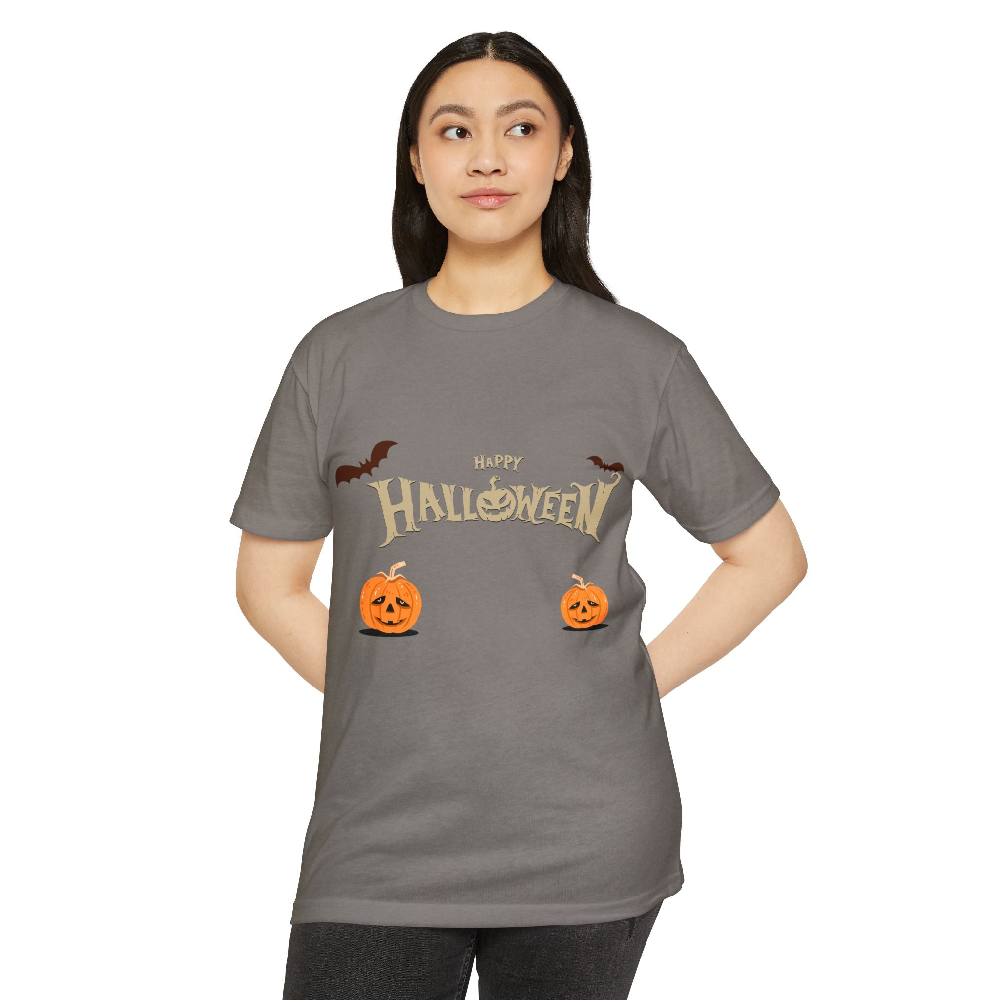 Halloween with Pumpkins | Unisex CVC Jersey T-shirt