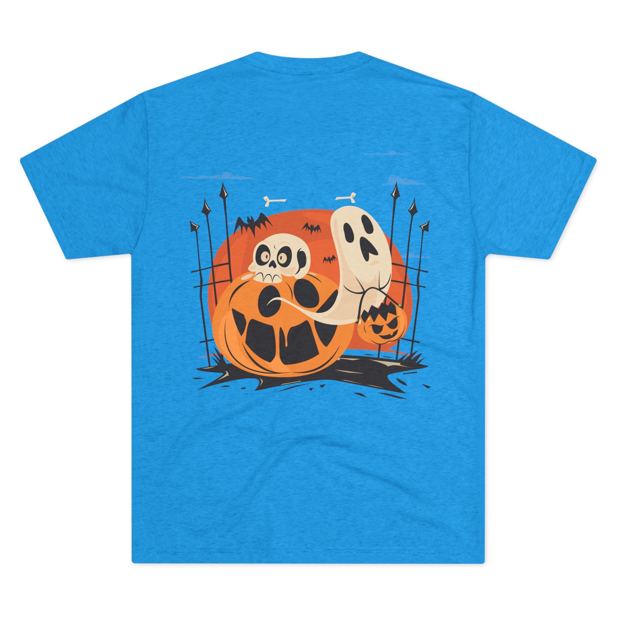 Halloween with Pumpkins | Unisex Tri-Blend Crew Tee