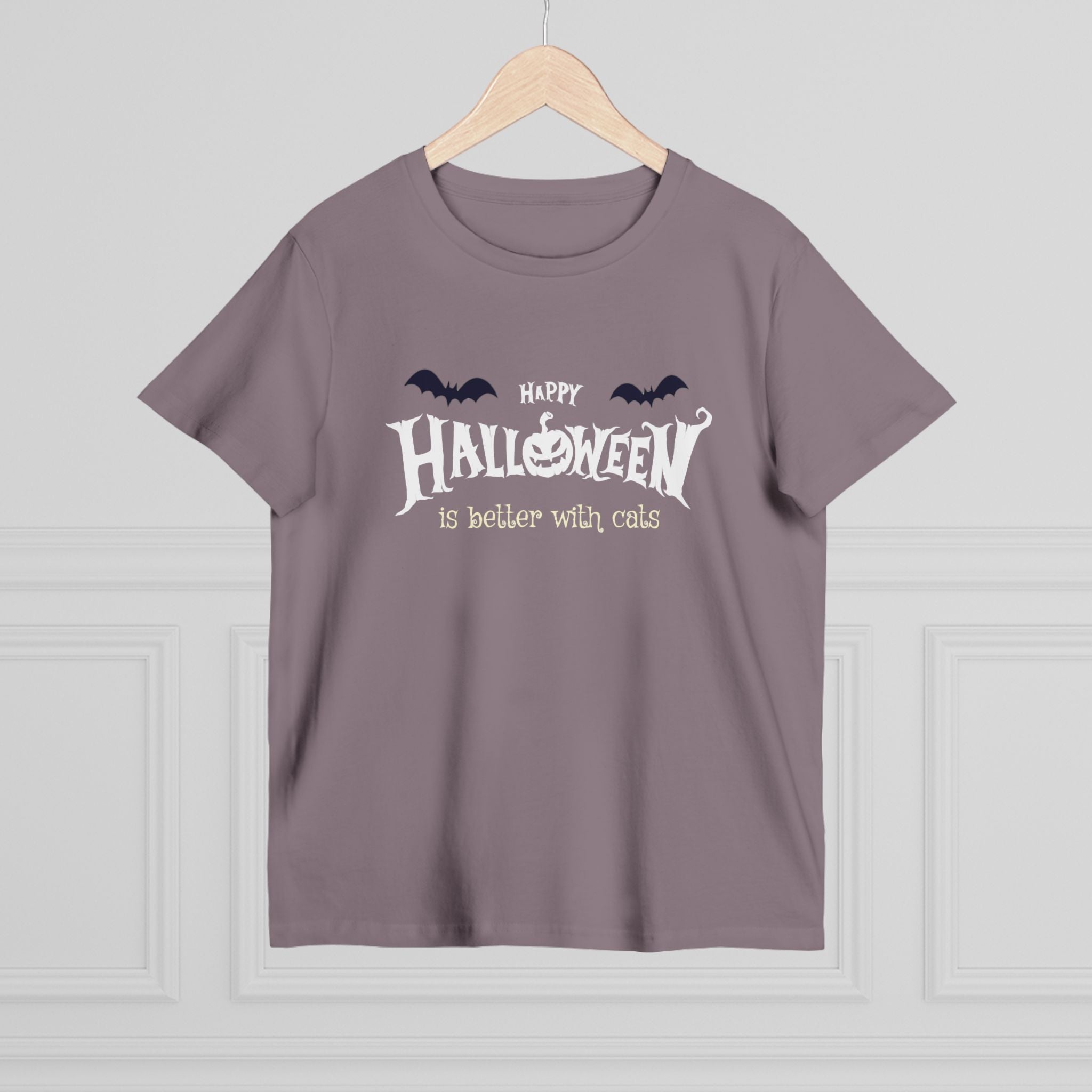 Halloween with Witch's Cats | Women’s Maple Tee