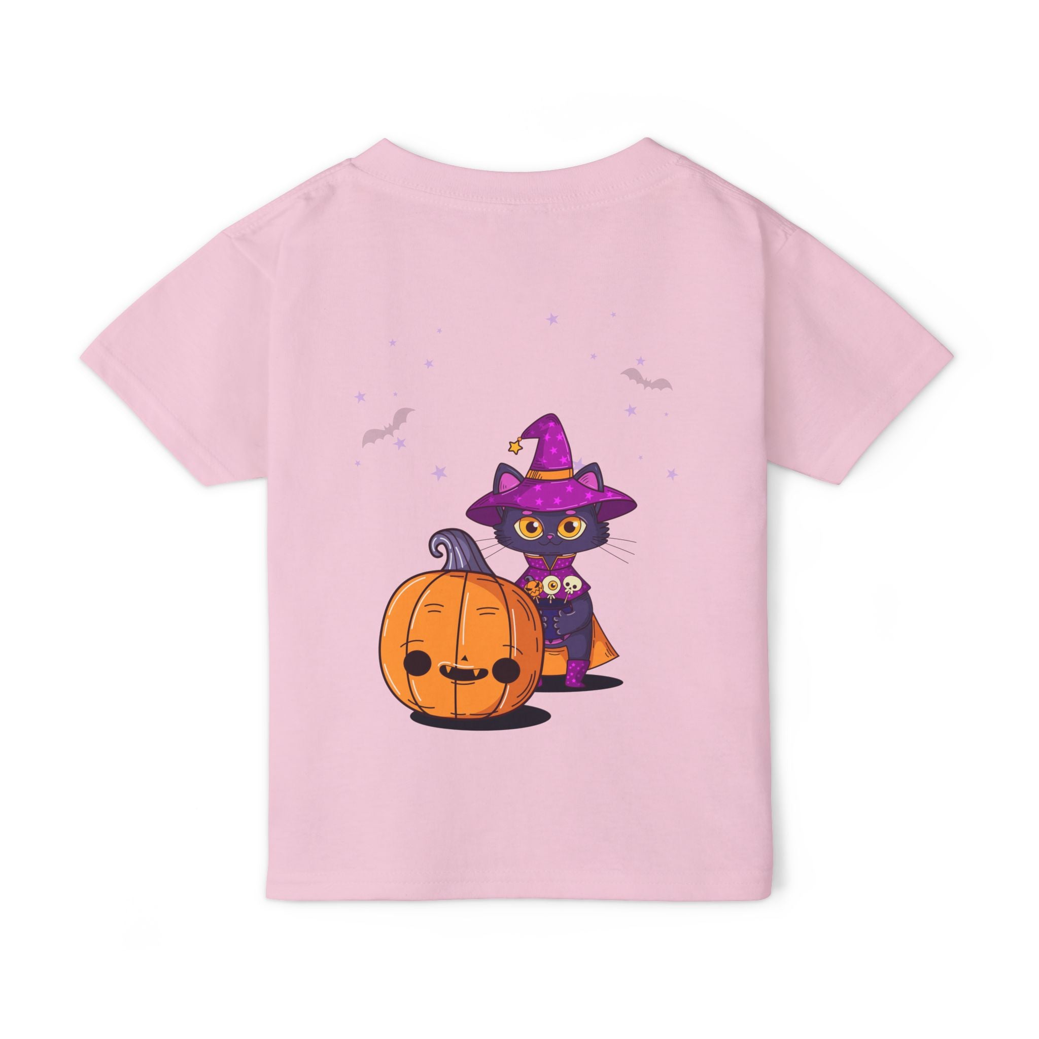 Halloween with Witch's Cats | Heavy Cotton Toddler T-shirt