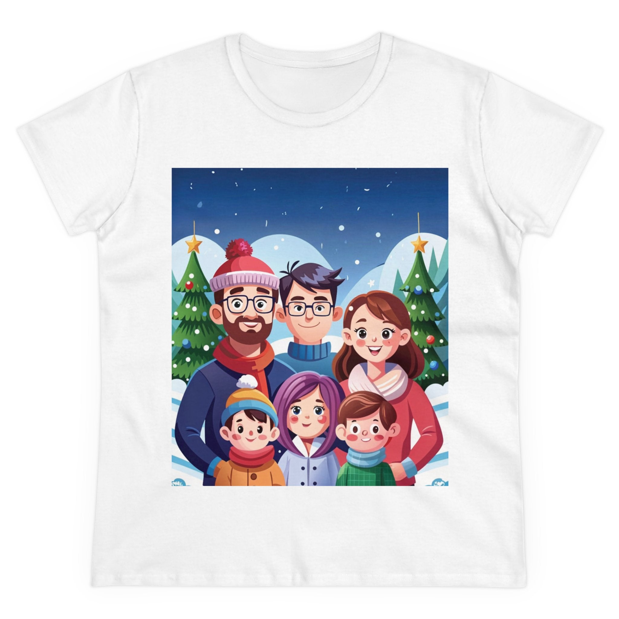 Happy Christmas Day Women's Midweight Cotton Tee