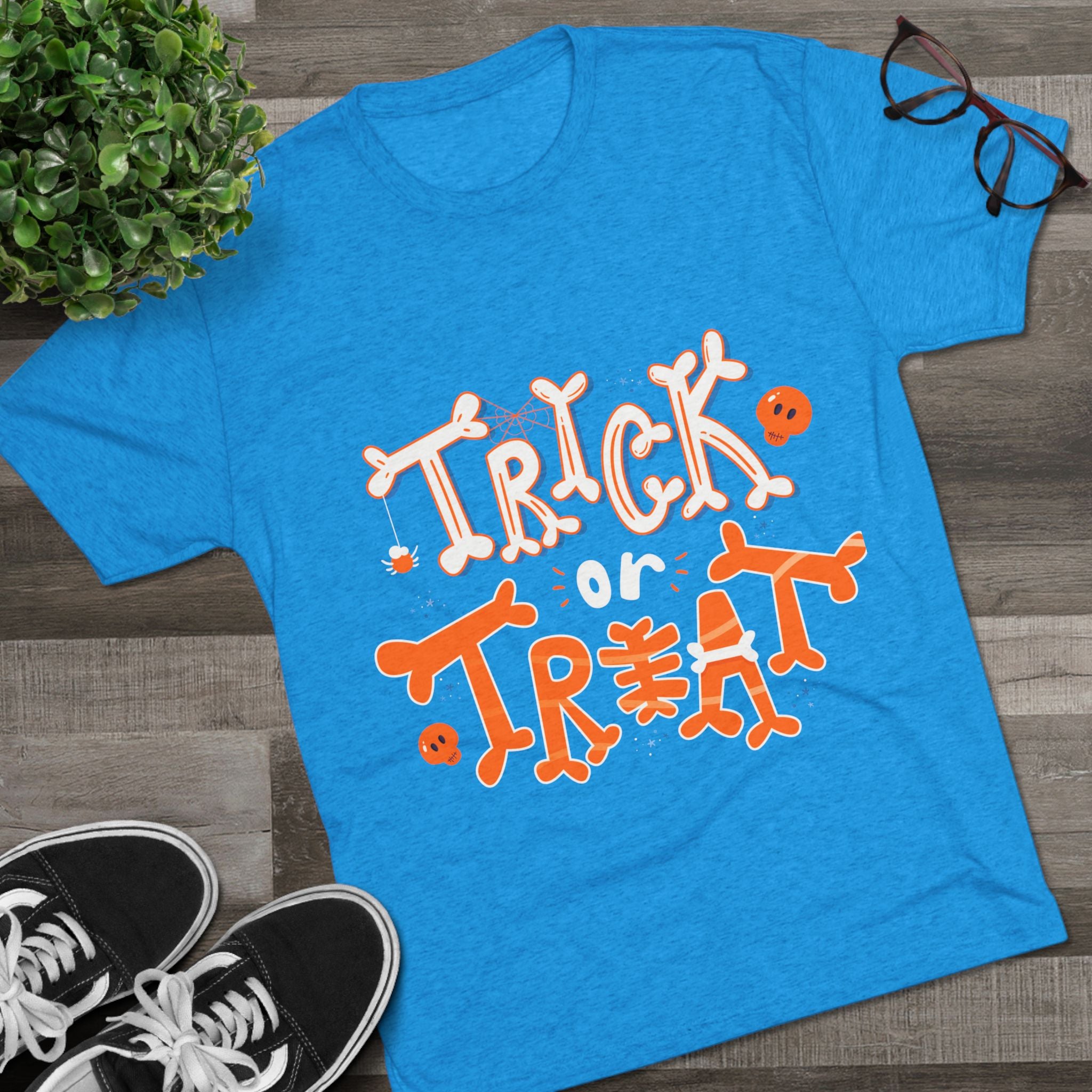 Halloween Trick or Treat | Unisex Tri-Blend Crew Tee