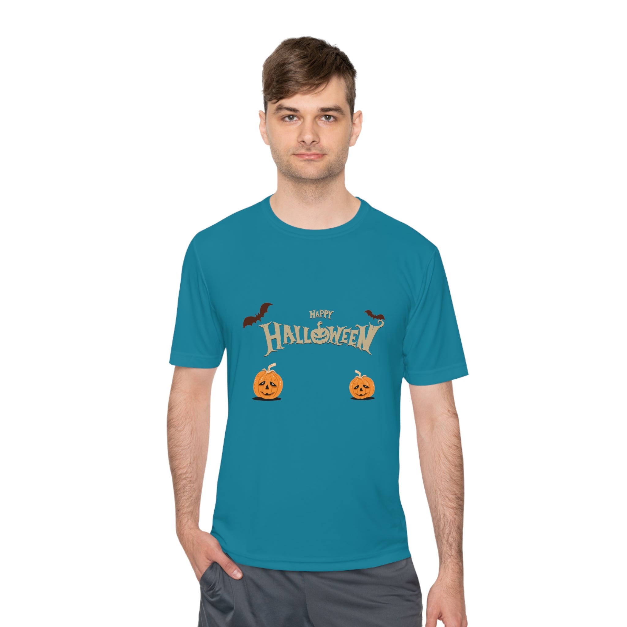 Halloween with Pumpkins | Unisex Moisture Wicking Tee