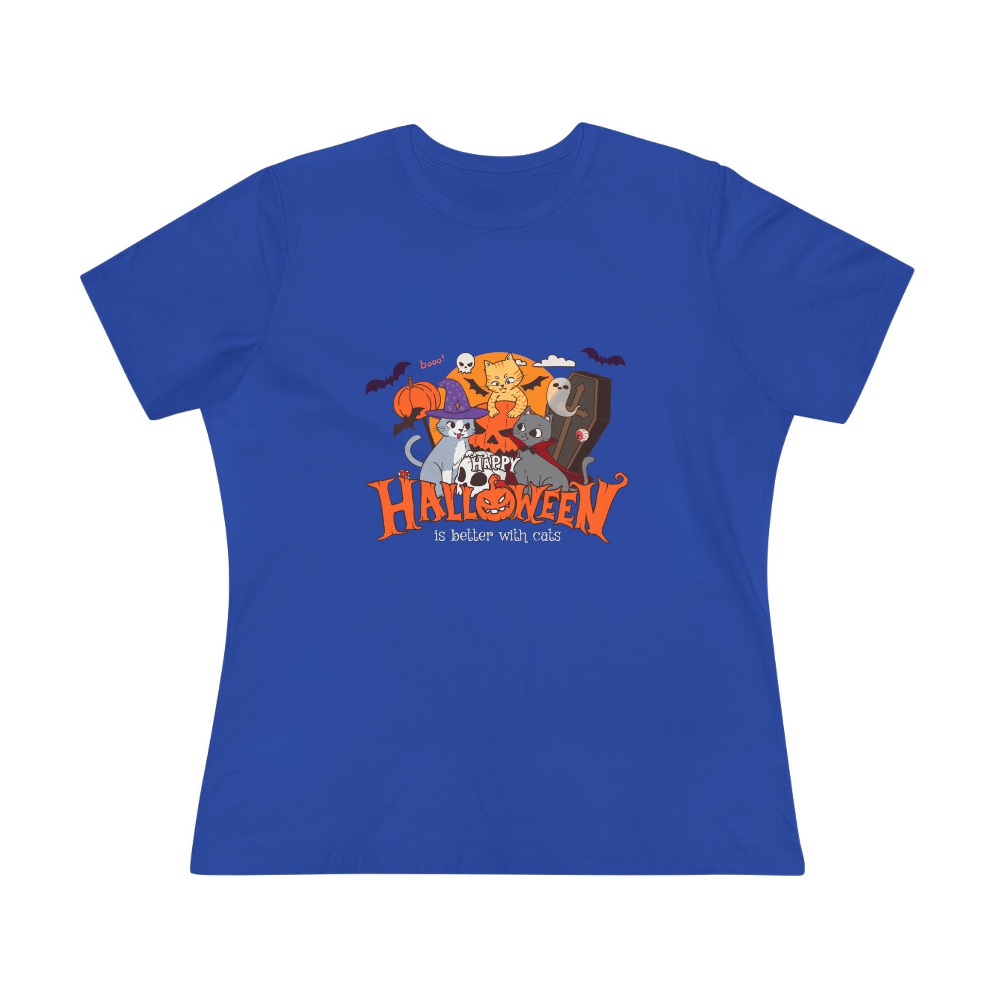 Halloween is Better with Cats | Women's Cotton Tee