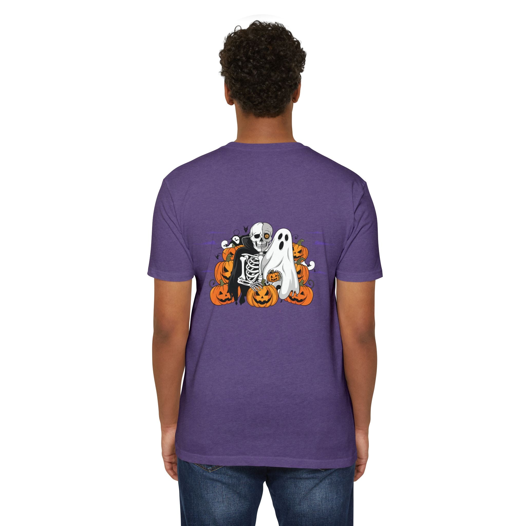 Halloween with Bats | Unisex CVC Jersey T-shirt