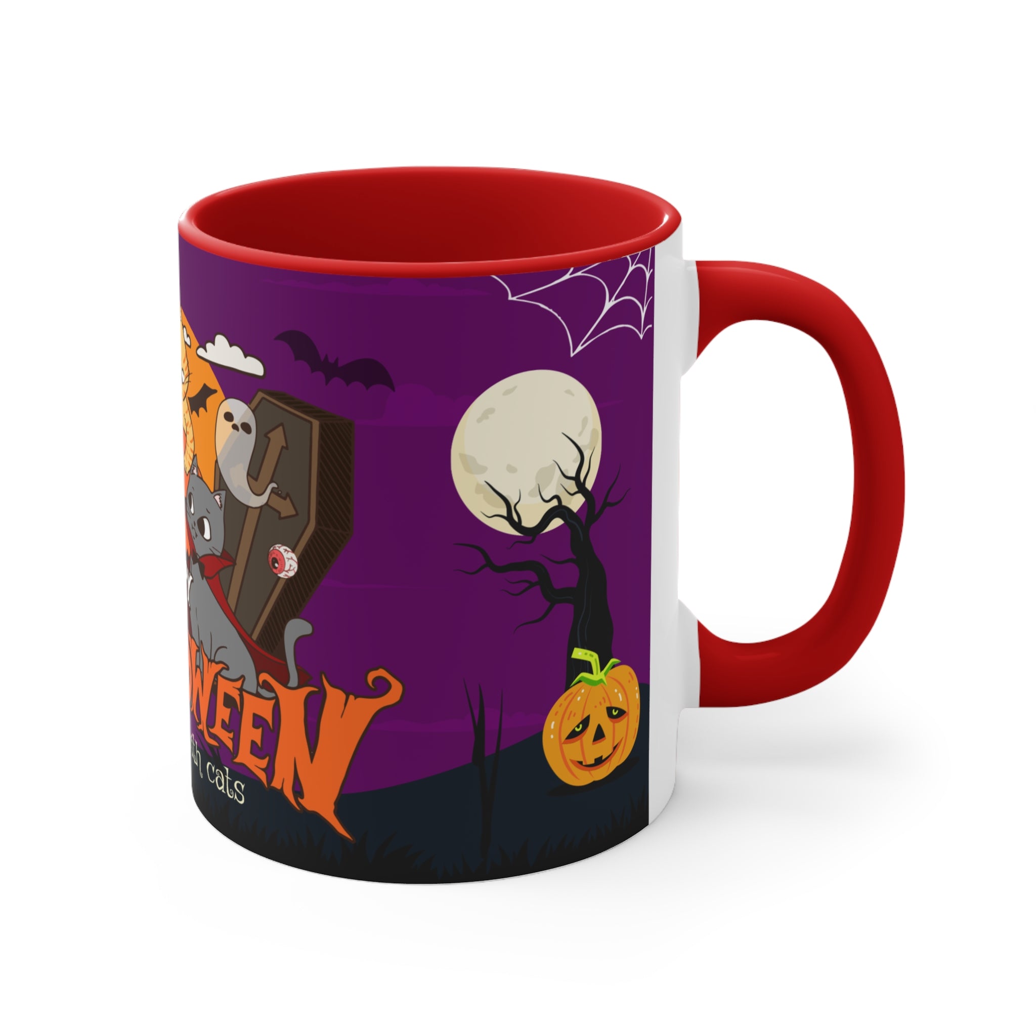 Happy Halloween is Better with Cats | Accent Mugs