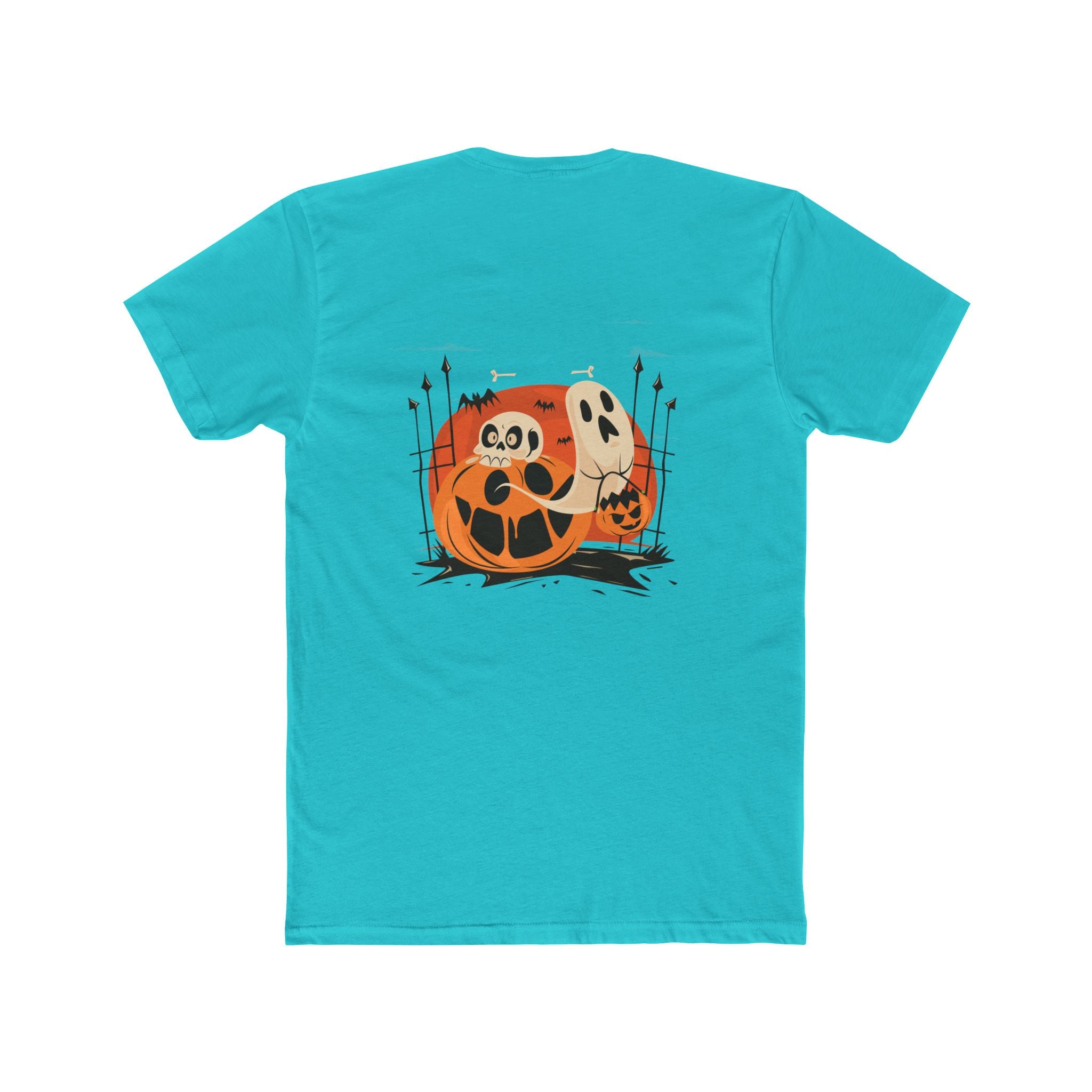 Halloween with Pumpkins | Unisex Cotton Crew Tee