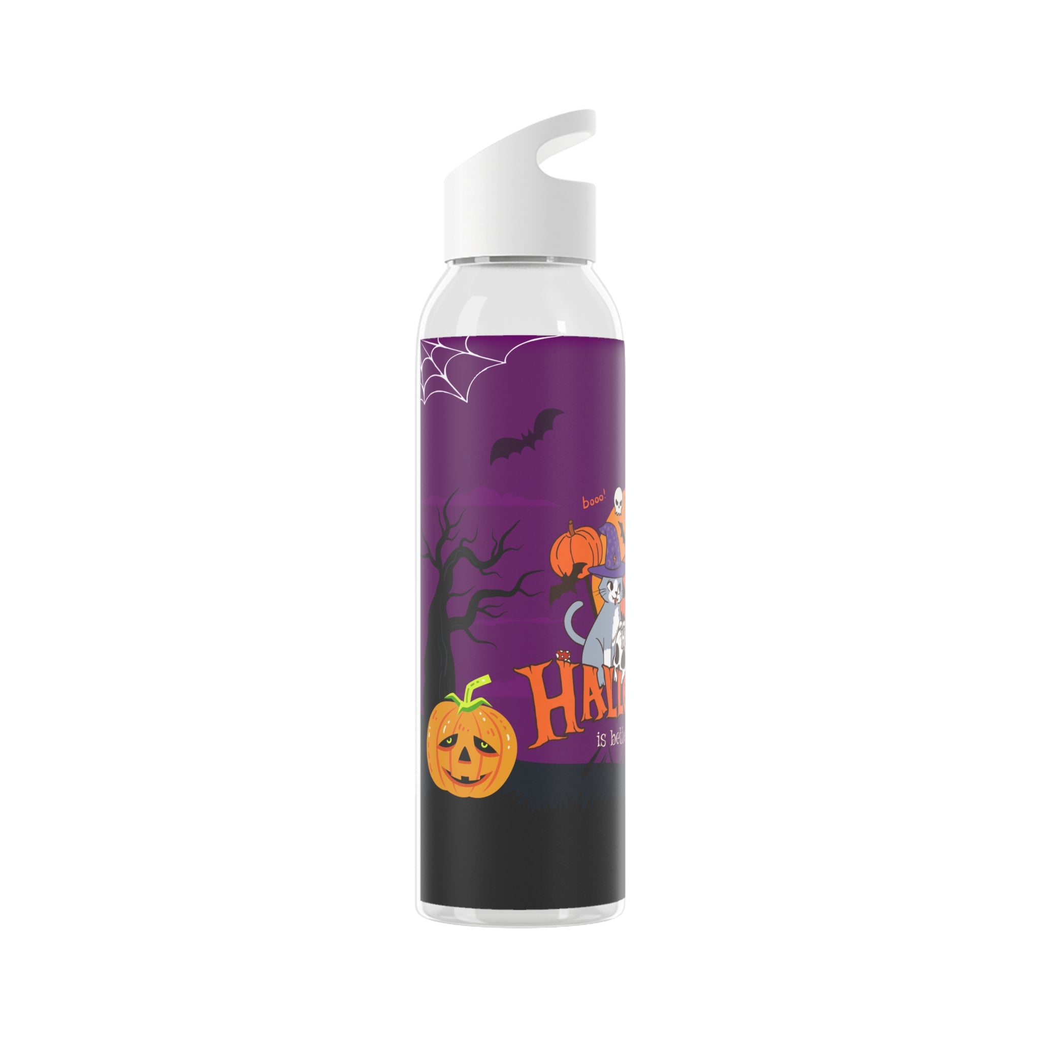 Happy Halloween is Better with Cats | Sky Water Bottle