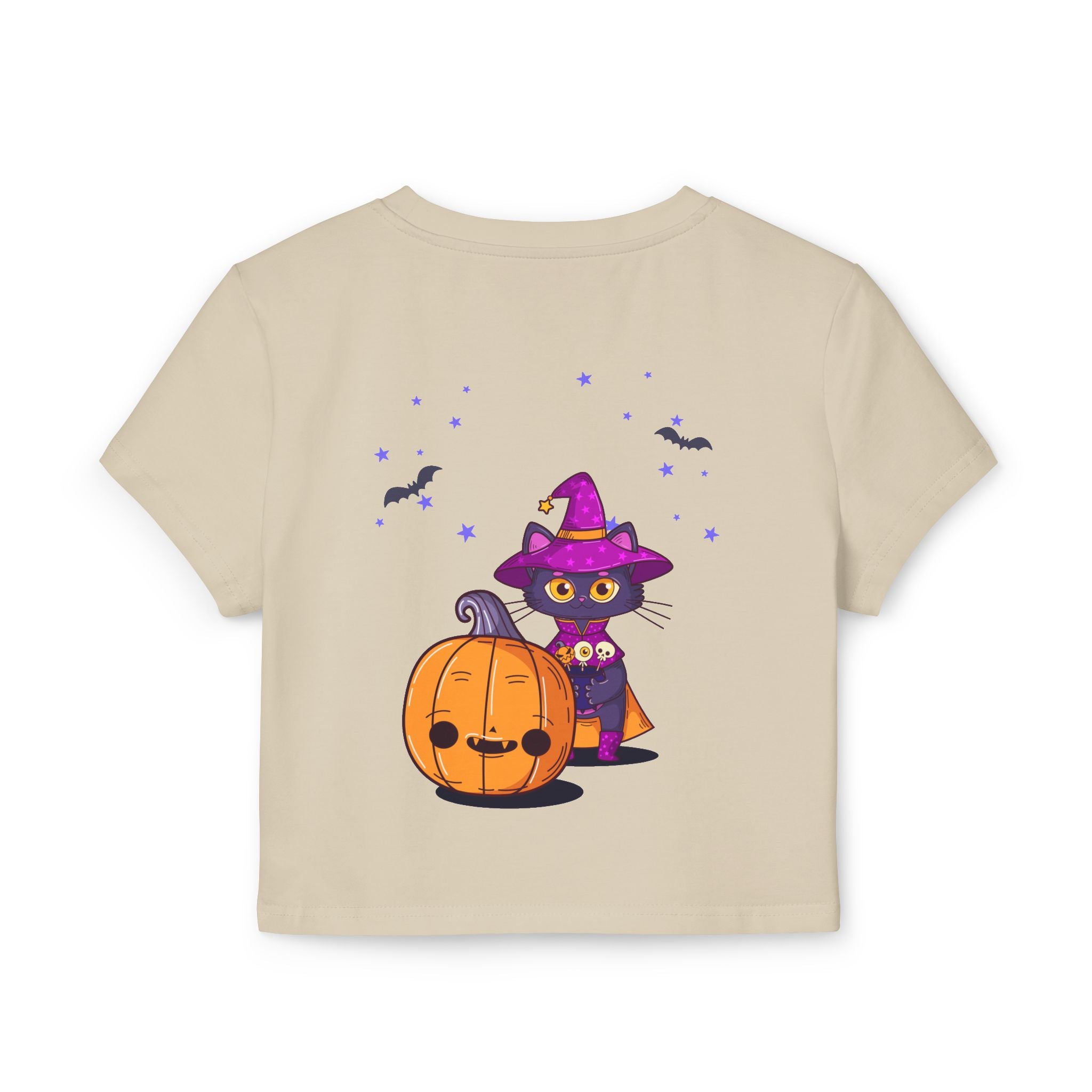 Halloween with Witch's Cats | Women's Baby Tee