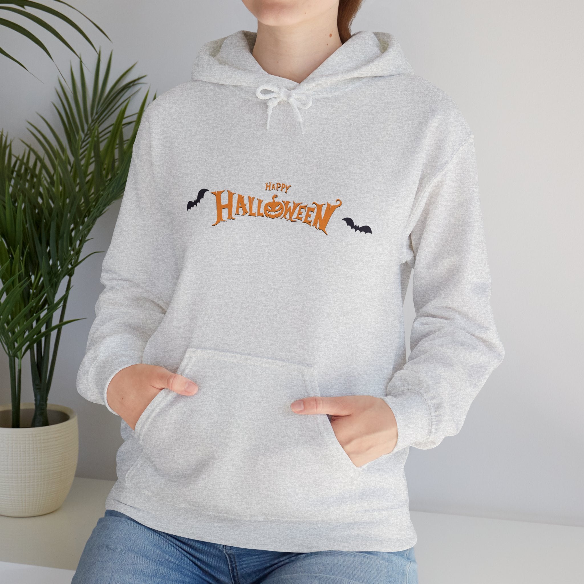 Halloween with Bats | Unisex Heavy Blend Hooded Sweatshirt