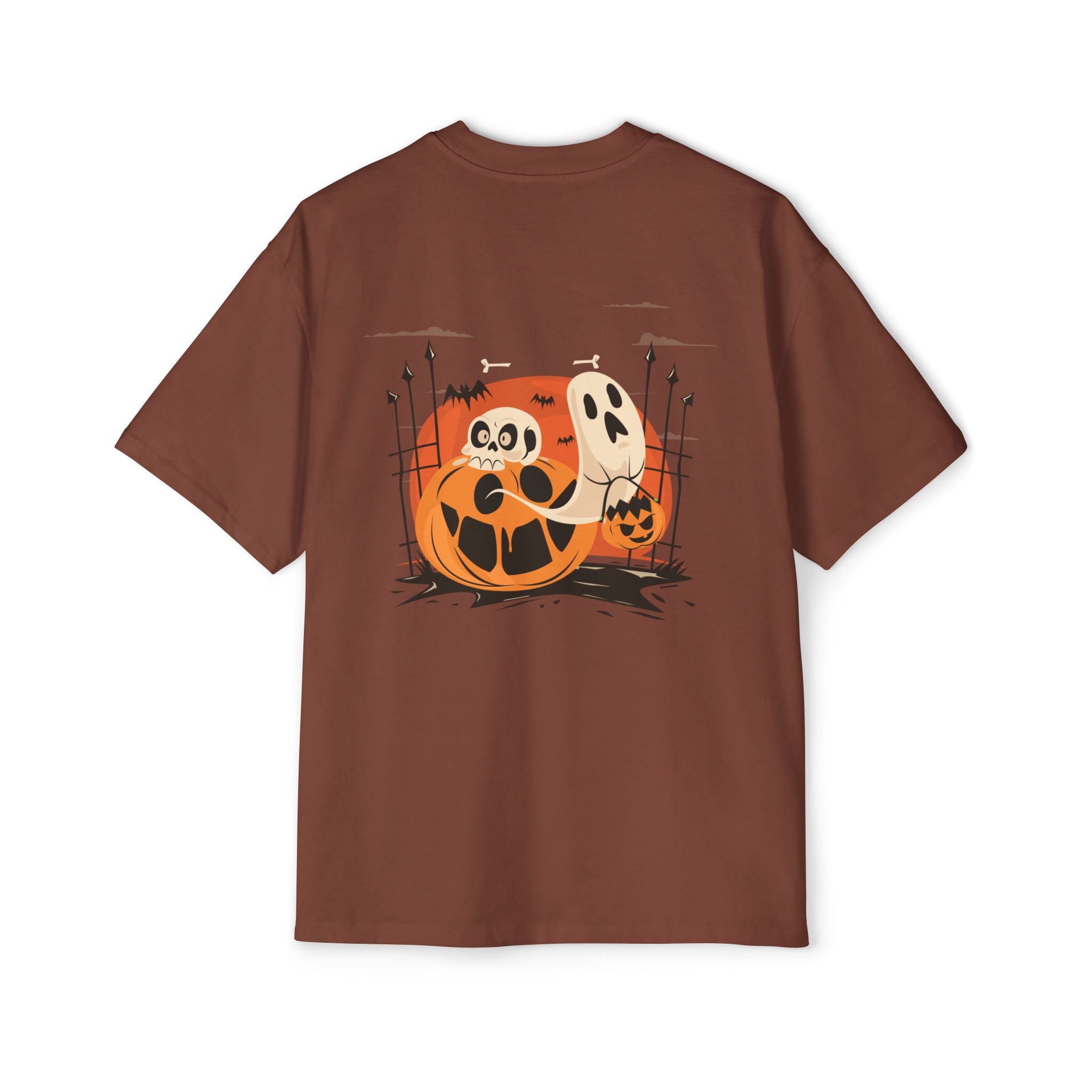 Halloween with Pumpkins | Men's Heavy Oversized Tee