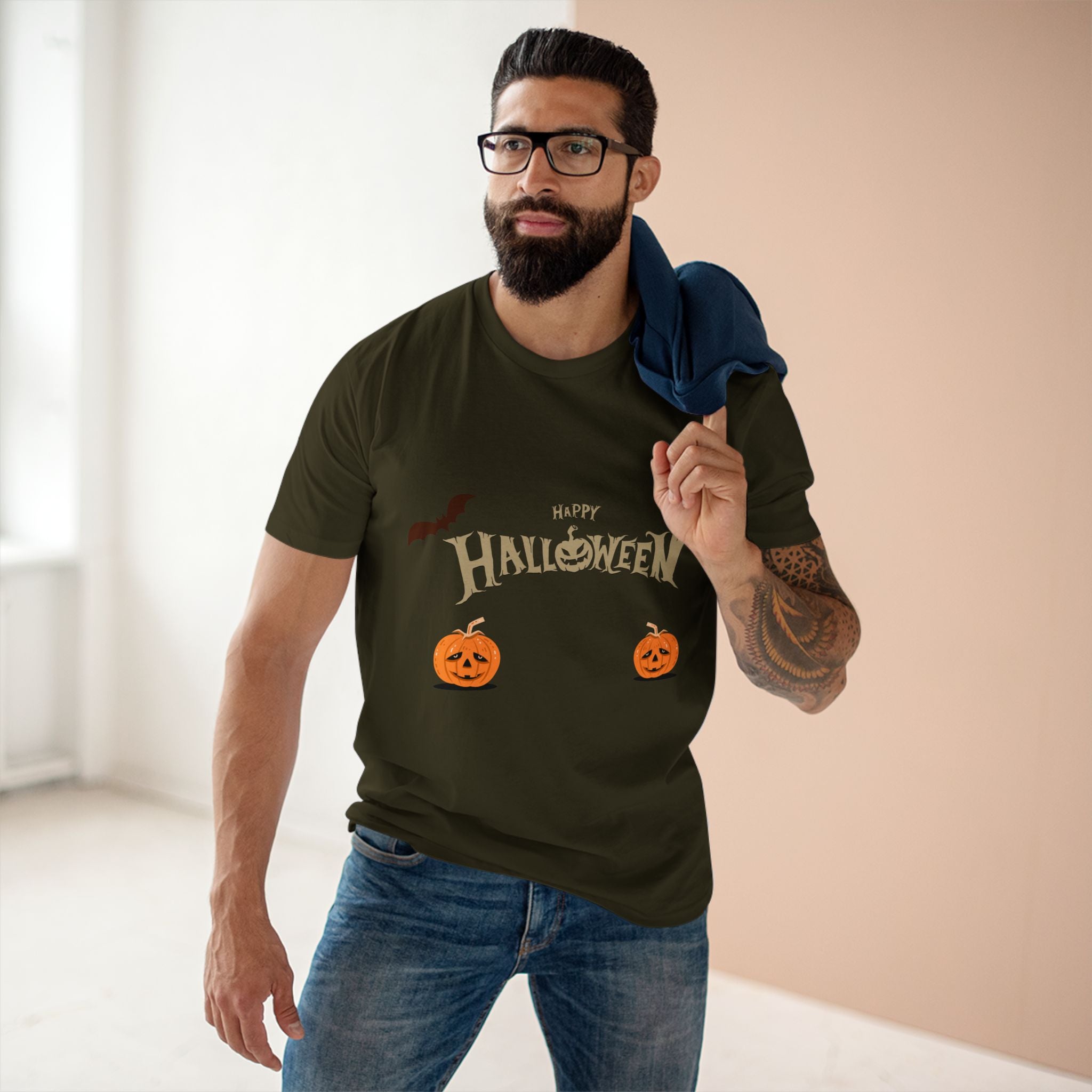 Halloween with Pumpkins | Men's Staple Tee