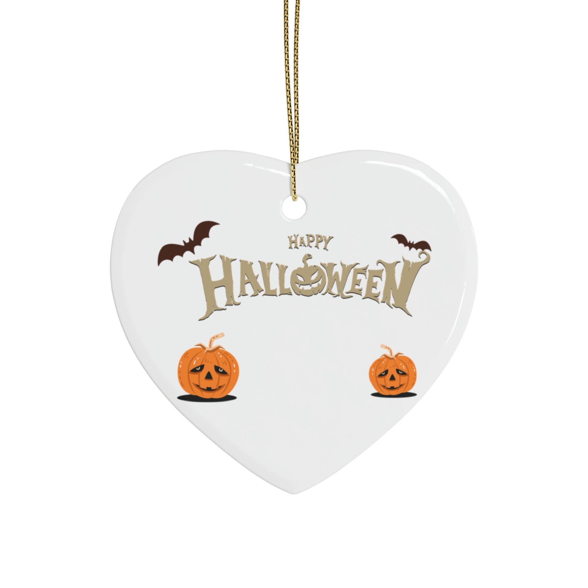 Happy Halloween with Pumpkin | Ceramic Ornaments