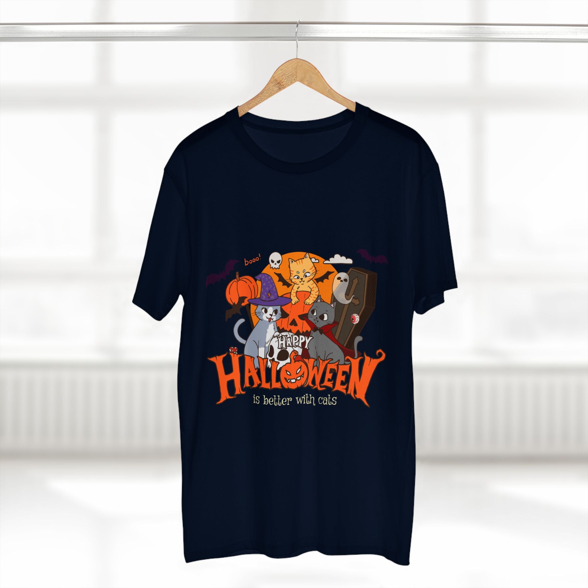 Halloween is Better with Cats | Men's Staple Tee