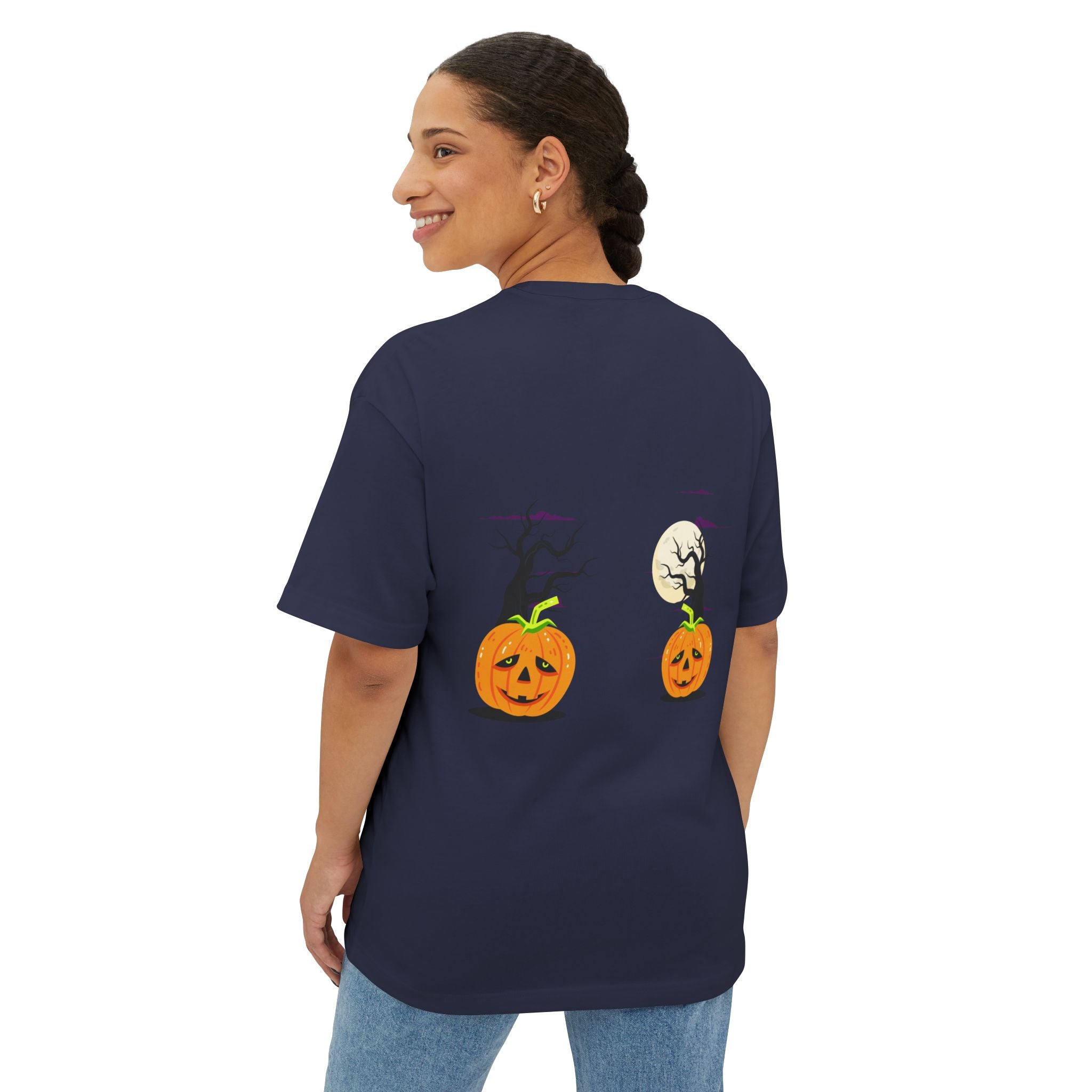 Halloween is Better with Cats | Unisex Oversized Boxy Tee