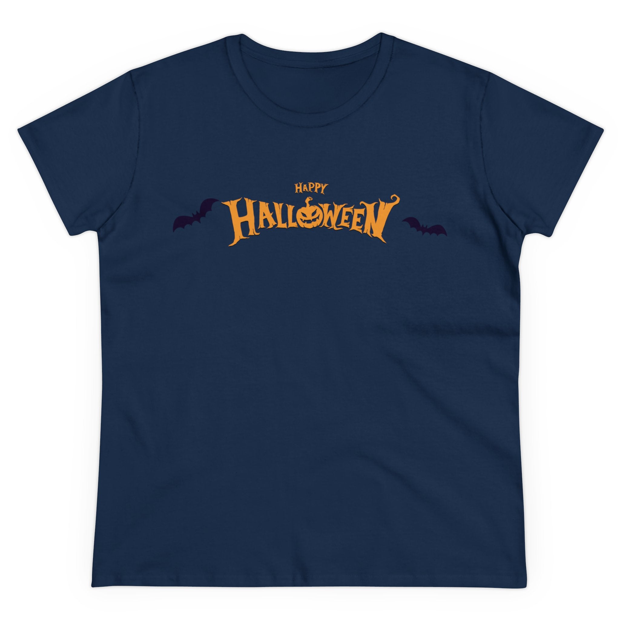 Halloween with Bats | Women's Midweight Cotton Tee