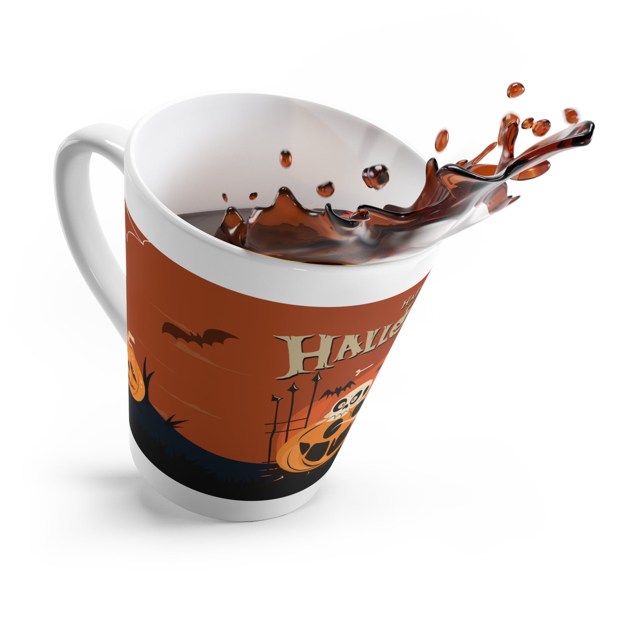 Happy Halloween with Pumpkin | Latte Mug