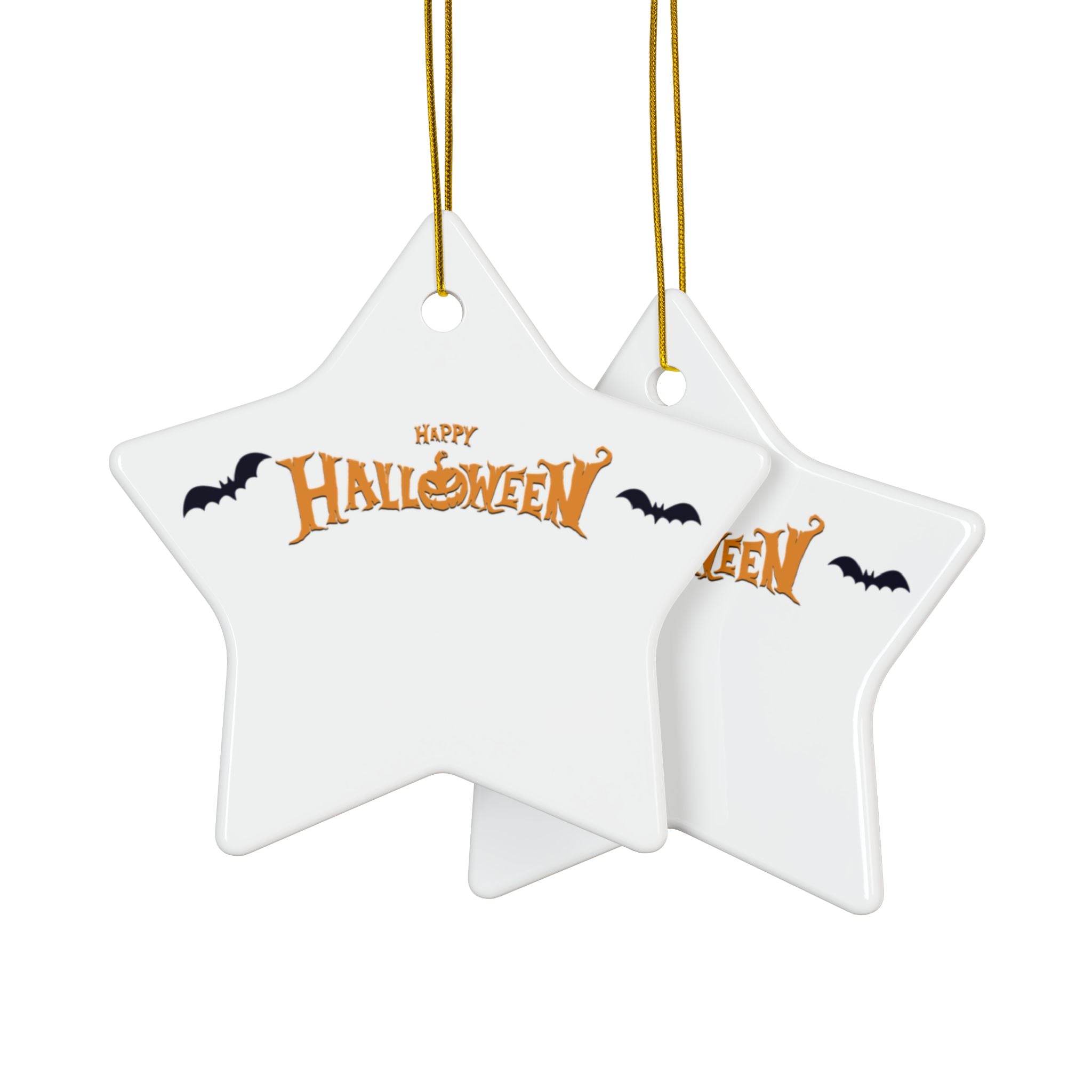 Halloween with Bats | Ceramic Ornaments