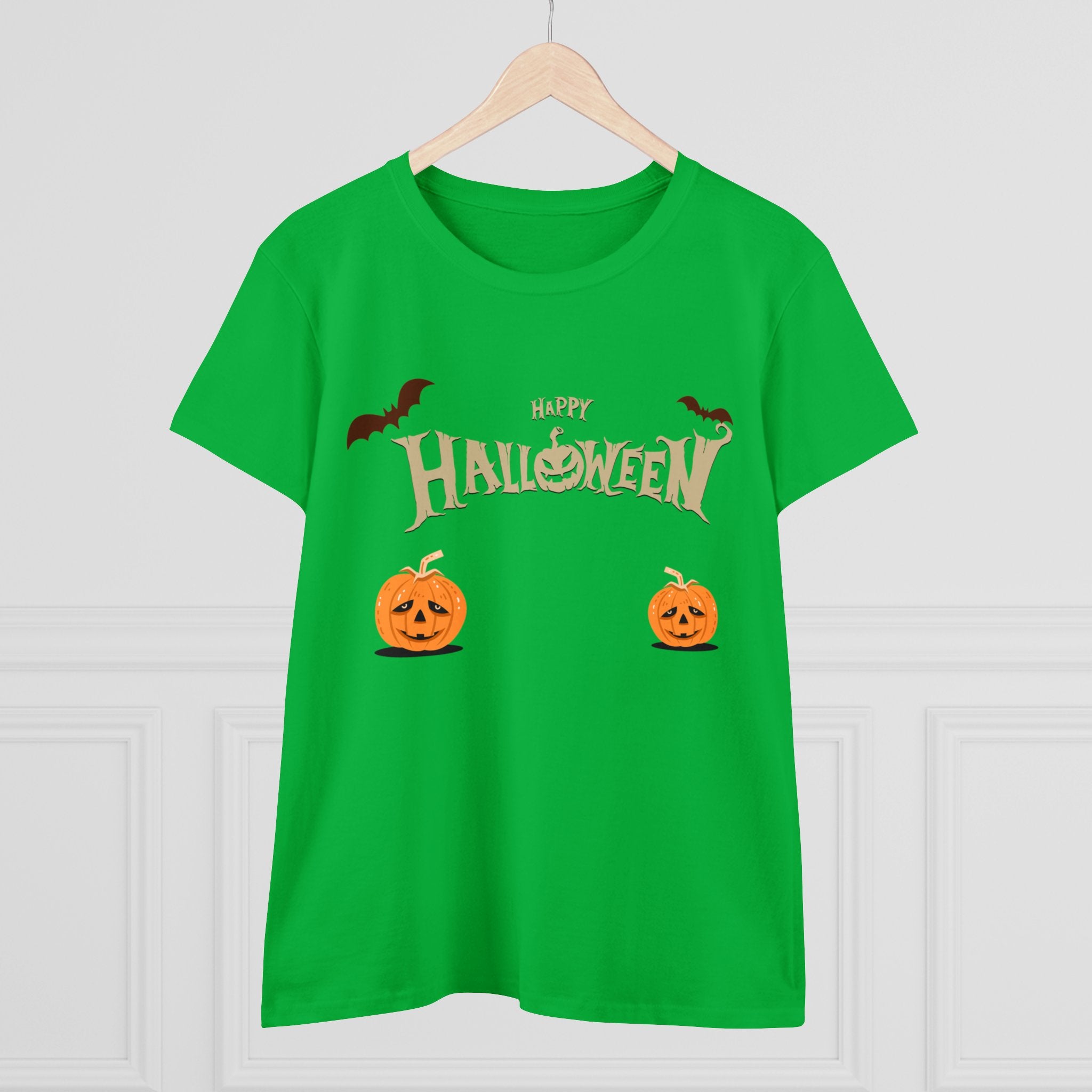 Halloween with Pumpkins | Women's Midweight Cotton Tee