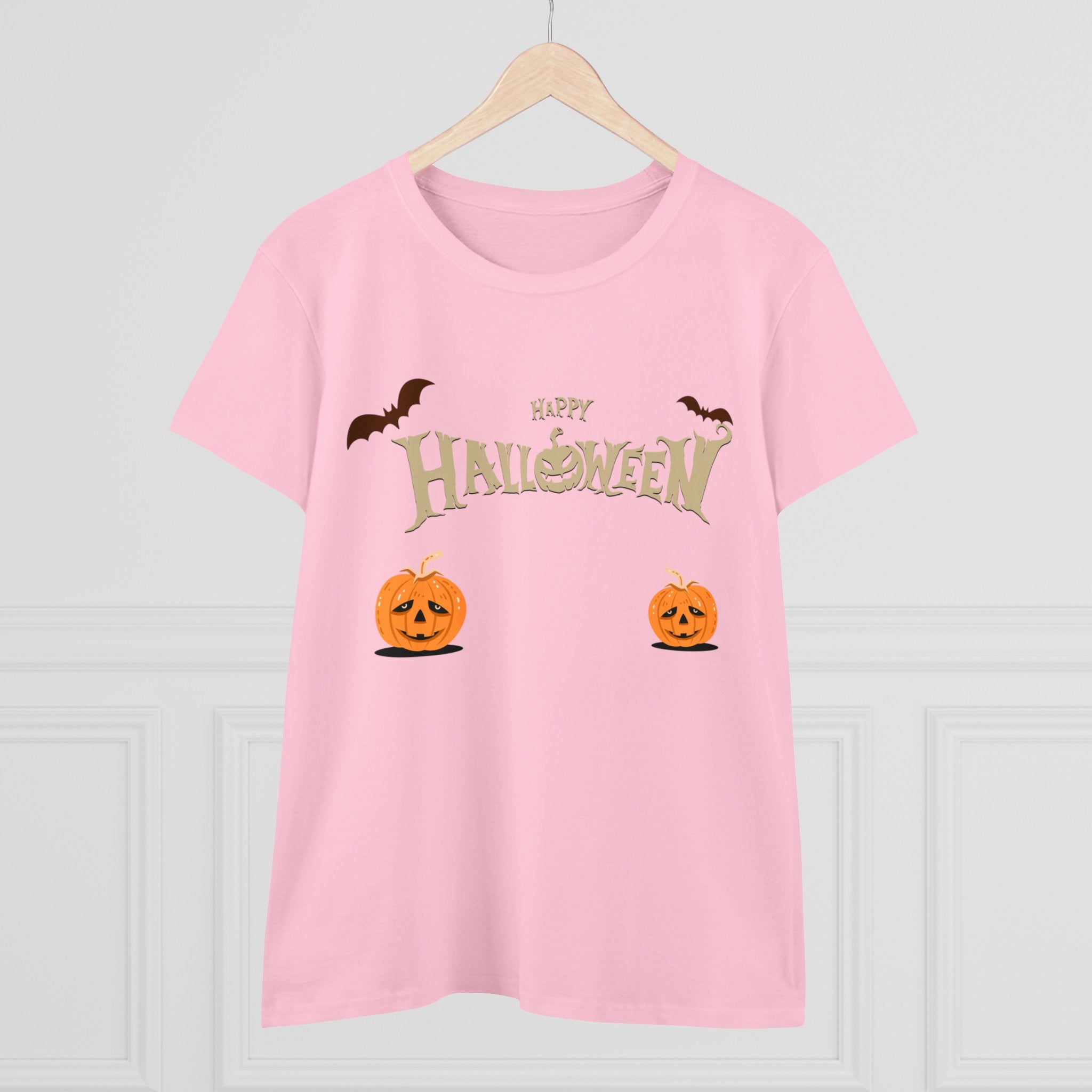 Halloween with Pumpkins | Women's Midweight Cotton Tee