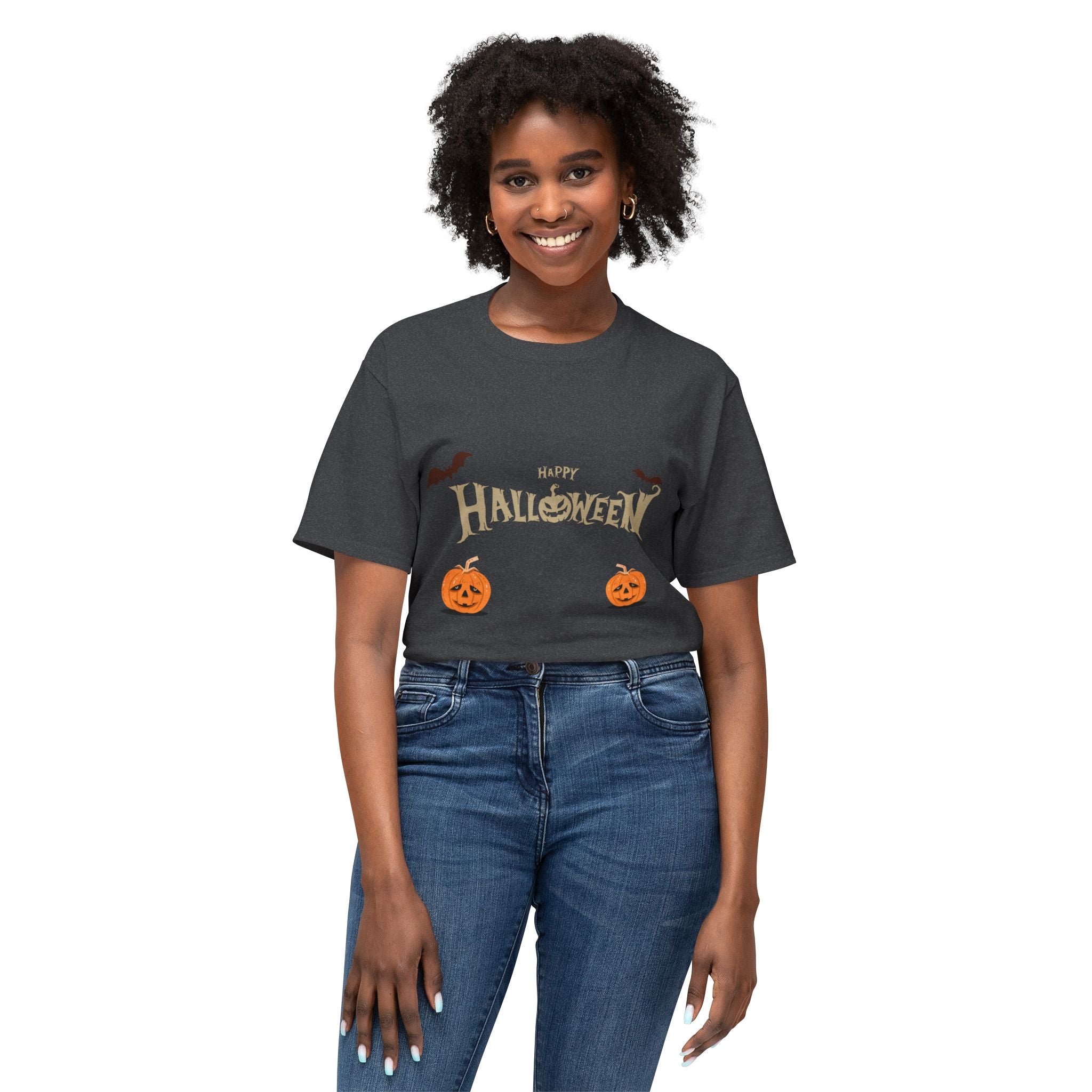 Halloween with Pumpkins | Unisex HD Cotton™ T-shirt